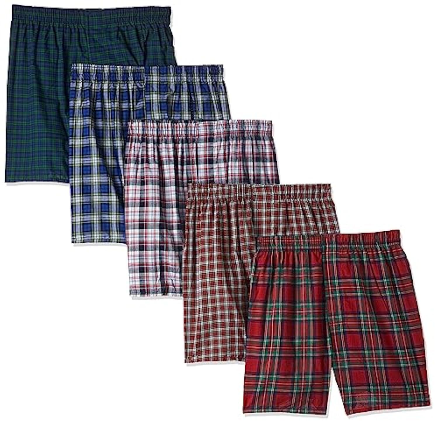 Hanes Men's Big Tartan Boxers-Multiple Packs and Colors