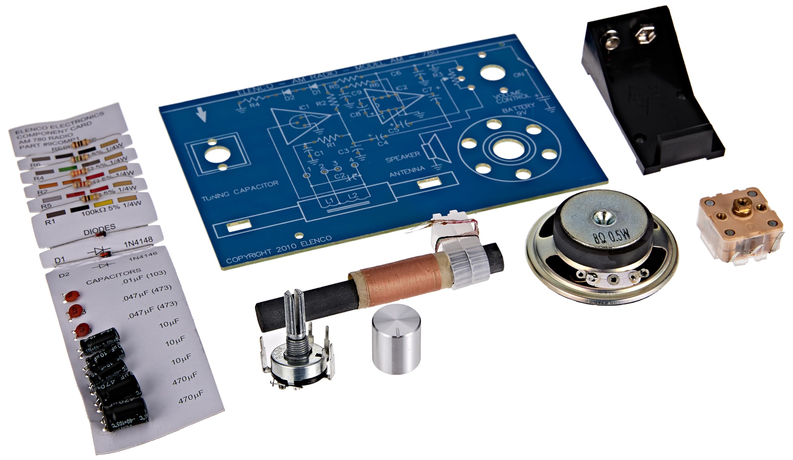 Elenco Two IC AM Radio Kit | Solder | Great STEM Project | SOLDERING REQUIRED