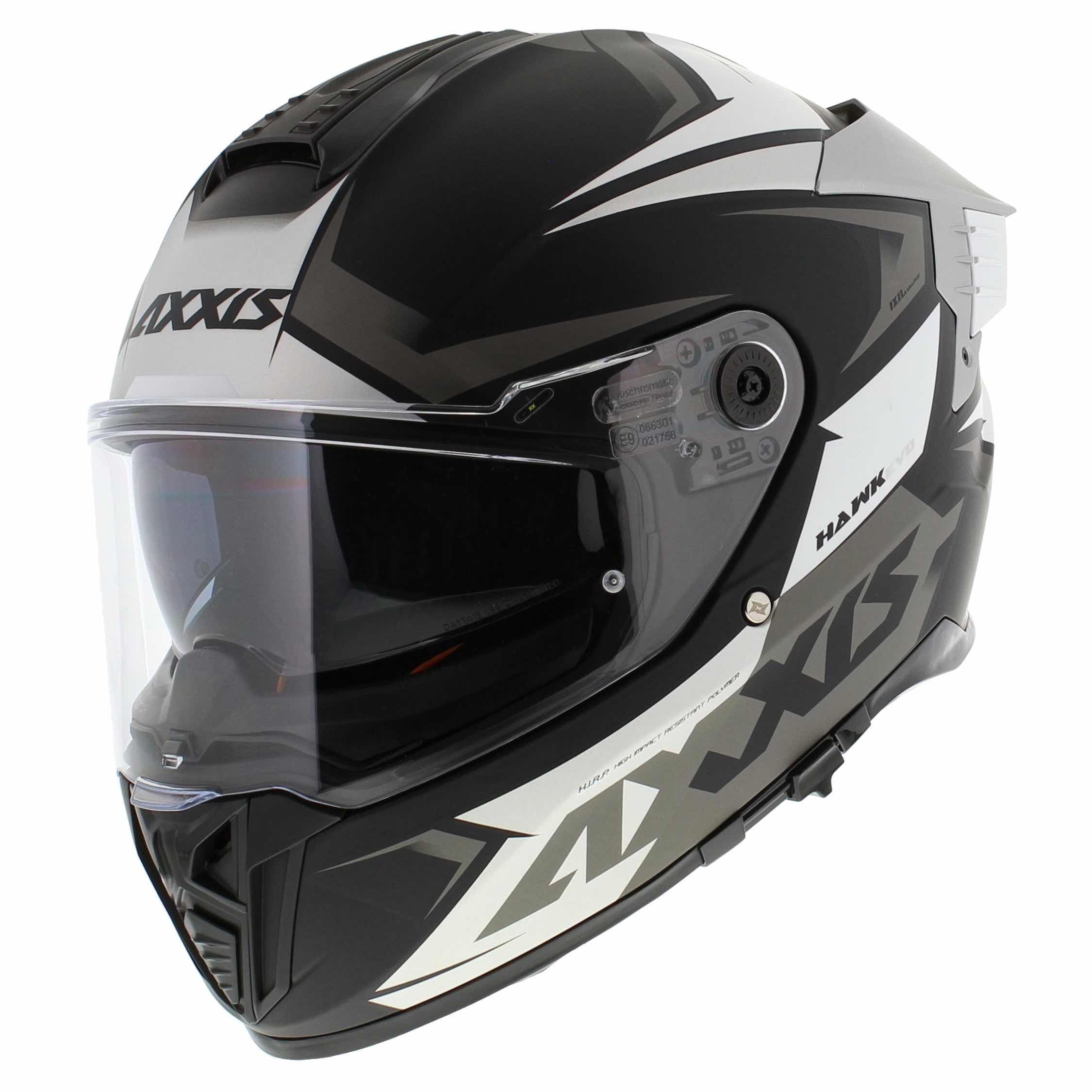 AxxisHawk SV EVO full face helmet Ixil matt titanium (L)