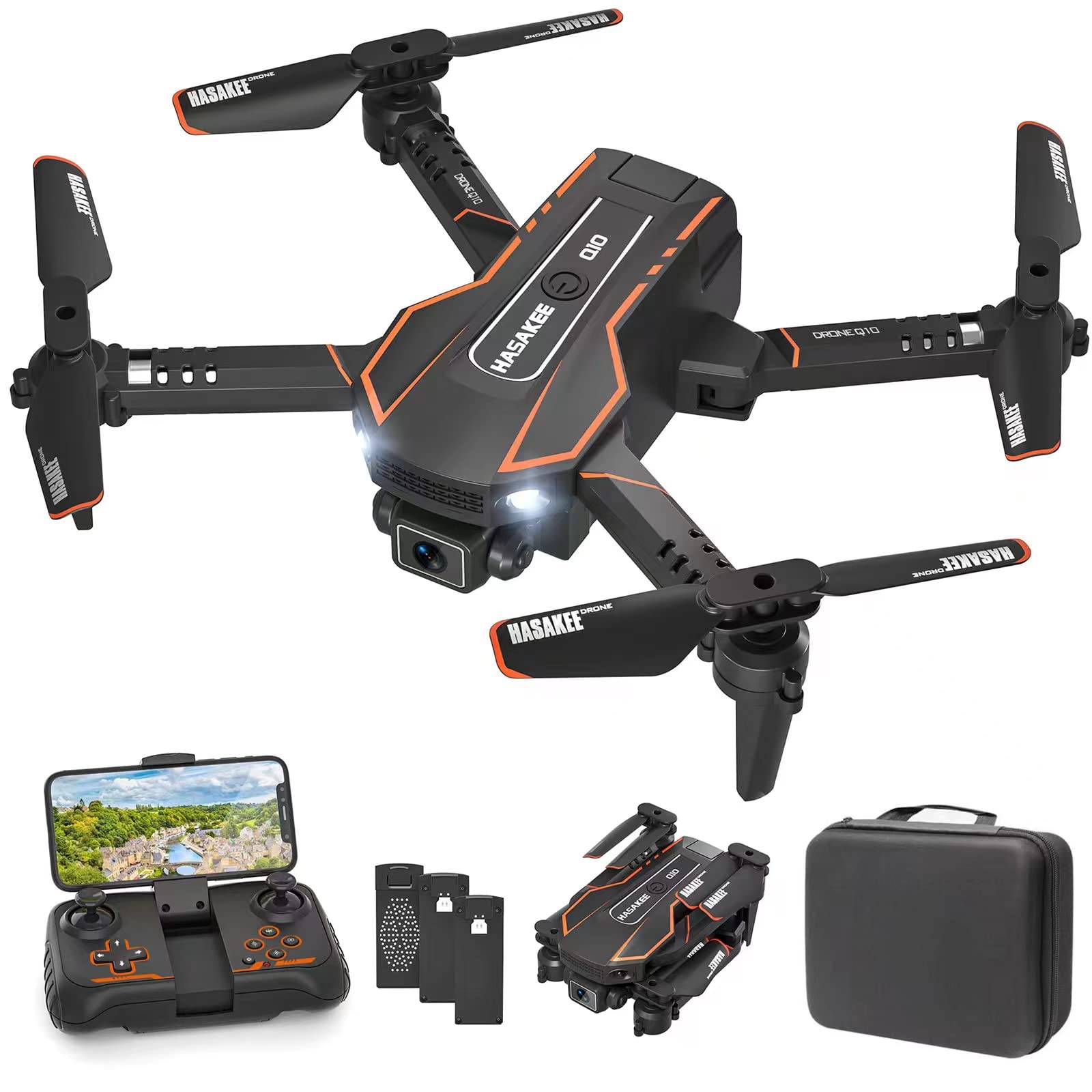 AVIALOGIC Mini Drone with Camera for Kids, Remote Control Helicopter Toys Gifts for Boys Girls, FPV RC Quadcopter with 1080P Live Video Camera, Gravity Control, 3 Batteries, Carrying Bag