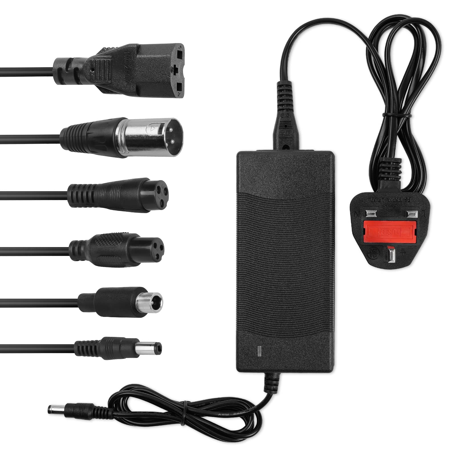 flintronic 42V 2A Electric Scooter Charger, Li-ion Mobility Scooter Battery Charger, Bicycle Scooter Battery Charger, Electric Scooter Fast Charger With 6 Connections for Xiao-mi Lithium Battery