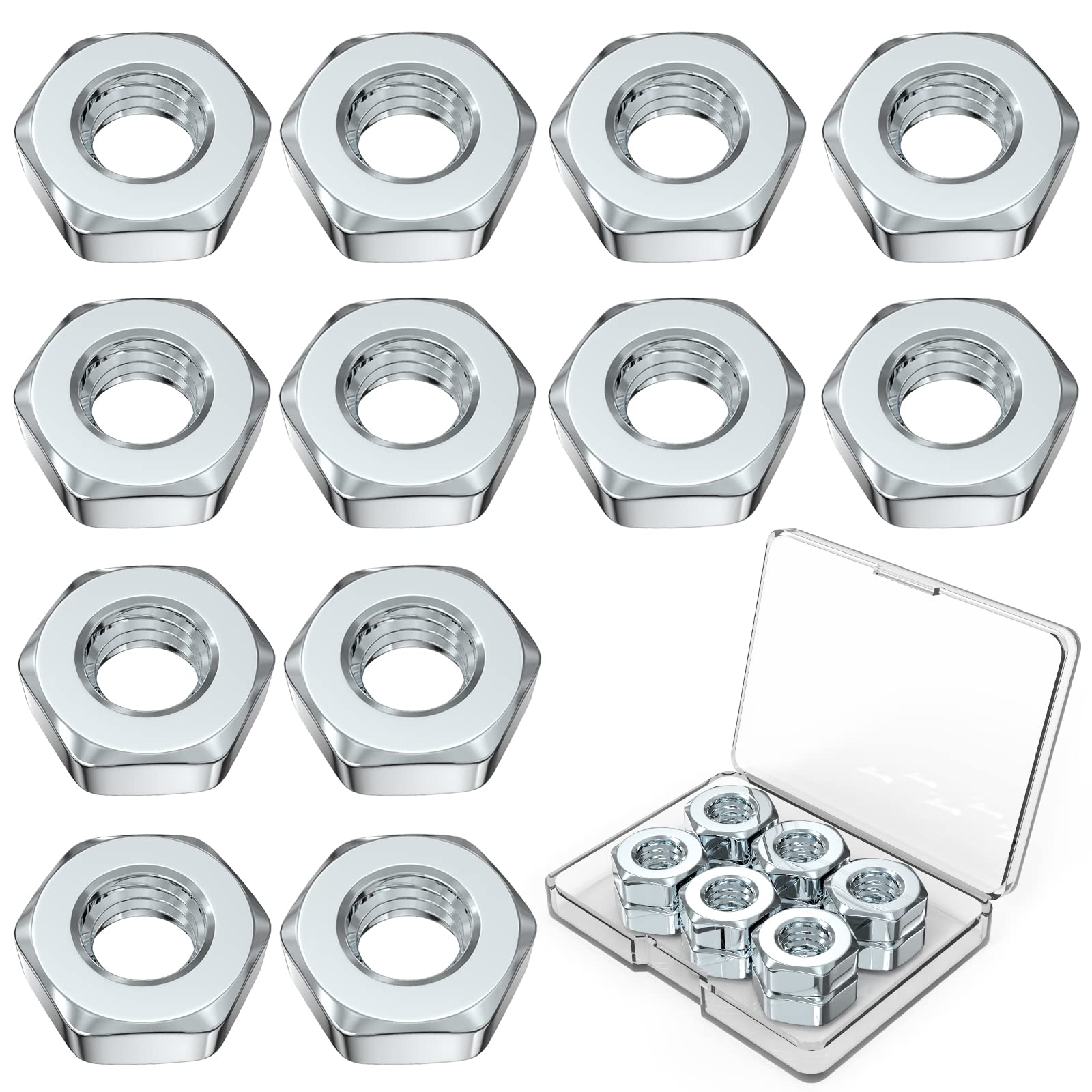 Gnellkoor Bar Nut for STHIL, 12 PCS Sprocket Cover Bar Nut Fits STHIL Chain Saw MS170 MS170C MS171 MS180 MS181 MS192T MS200 MS200T MS210 MS211 MS230 MS231 Replace Parts Number #0000 955 0804