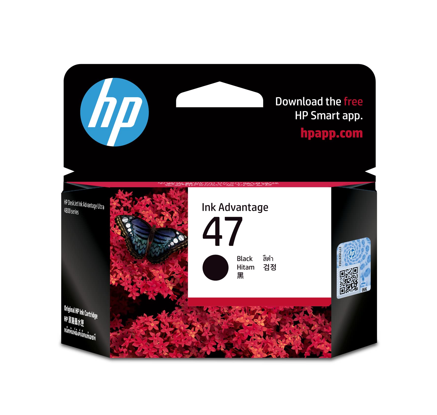 HP 47 Original Black Ultra Ink Advantage Cartridge