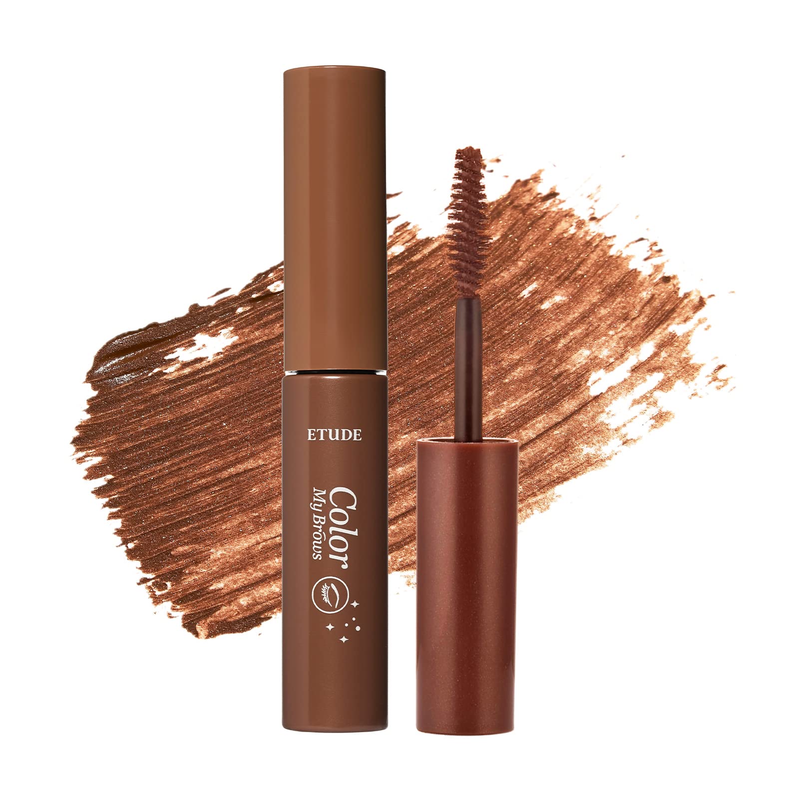 ETUDE Color My Brows 4.5g - Red Brown | Beeswax & Carnauba Wax | Eyebrow Mascara, Quickly Fixing Natural Eyebrow Makeup with Care Effect | Korean Makeup, Kbeauty, Perfect for Gift