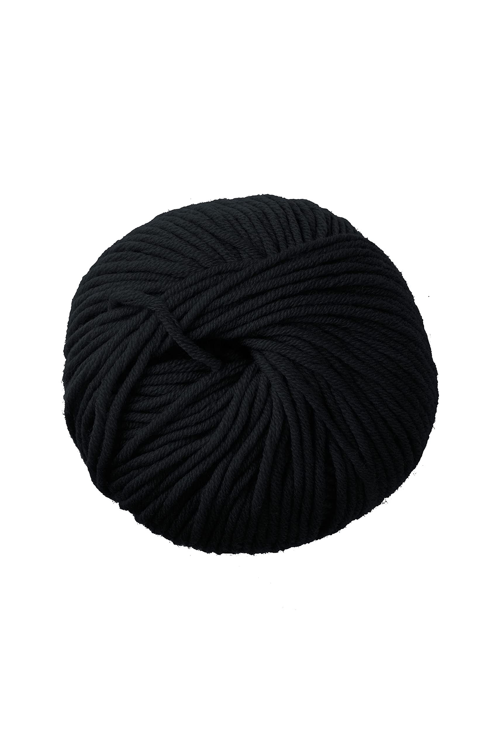 DMC WOOLLY 5" Merino Wool, Black, 80 m, 11.5 x 11.5 x 6 cm