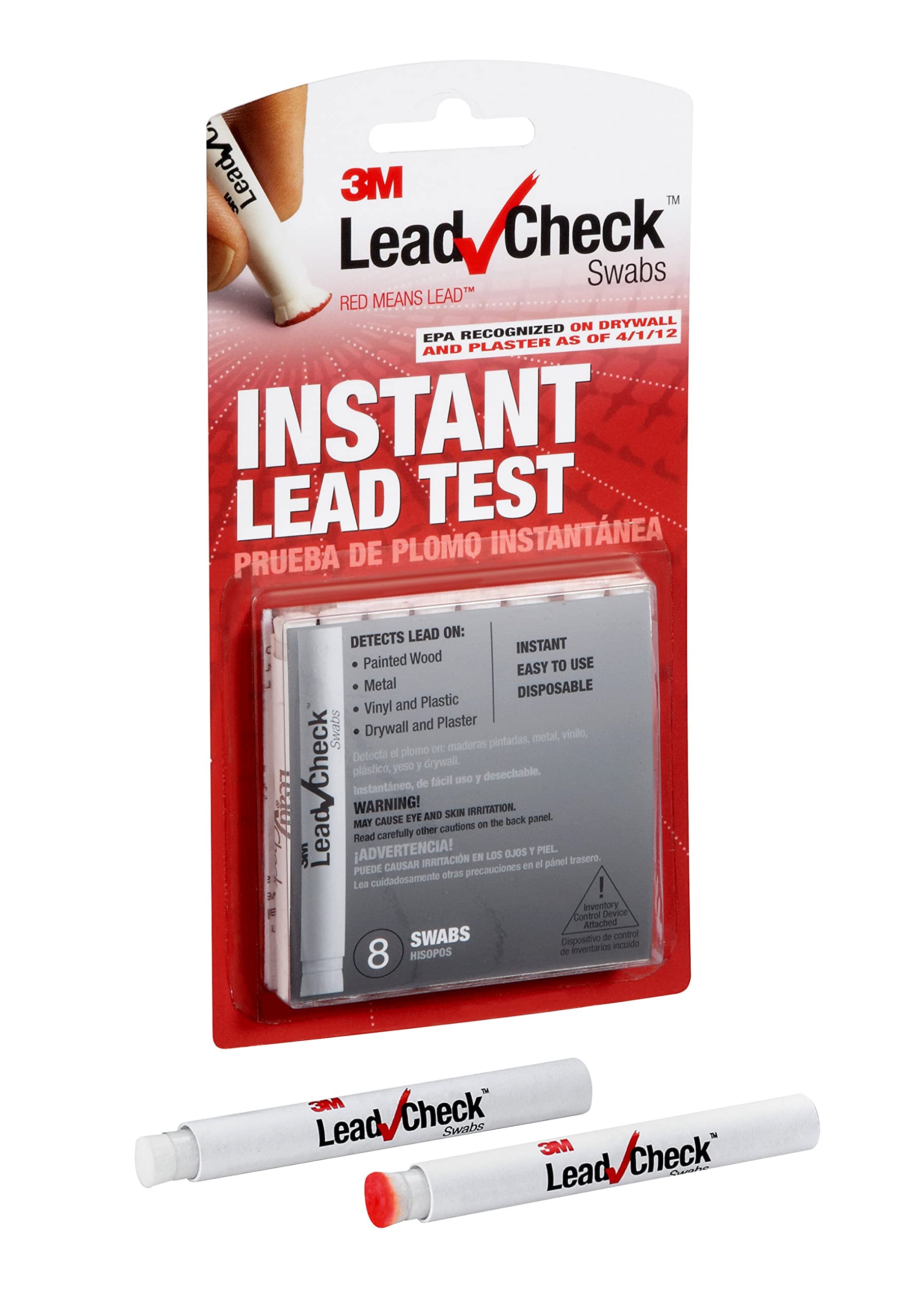 3M LeadCheck Swabs, Instant Lead Test, 8-Pack