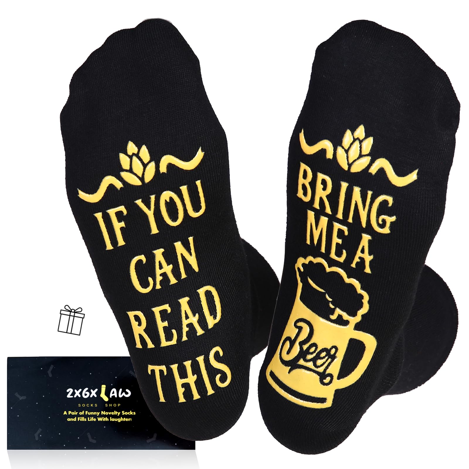 ZXGXLAW if You Can Read This Bring Me BEER Women Socks Funny Birthday Christmas Gifts for Mom and Her