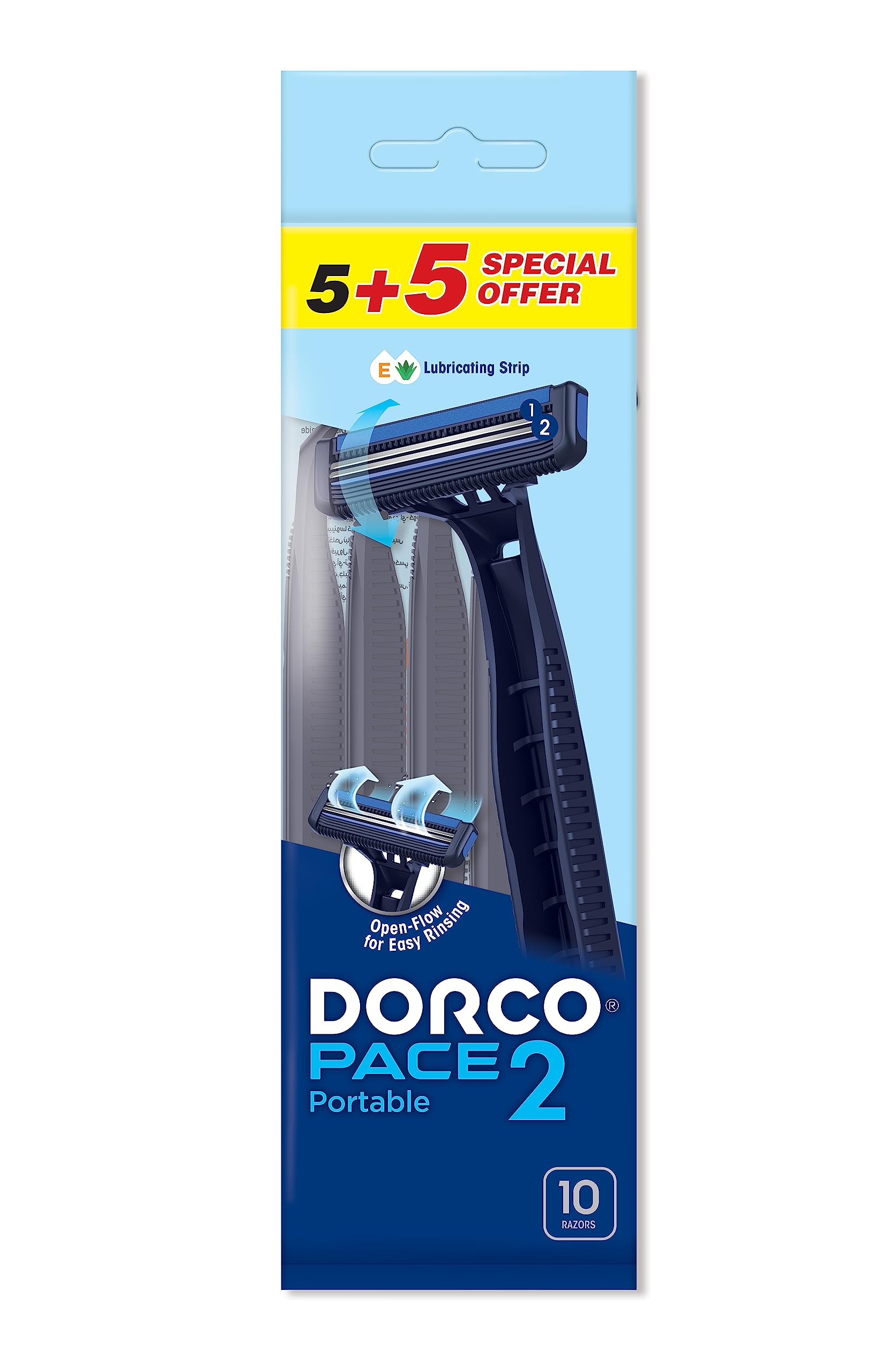 DORCOPace2 Men Disposable Razor 5+5