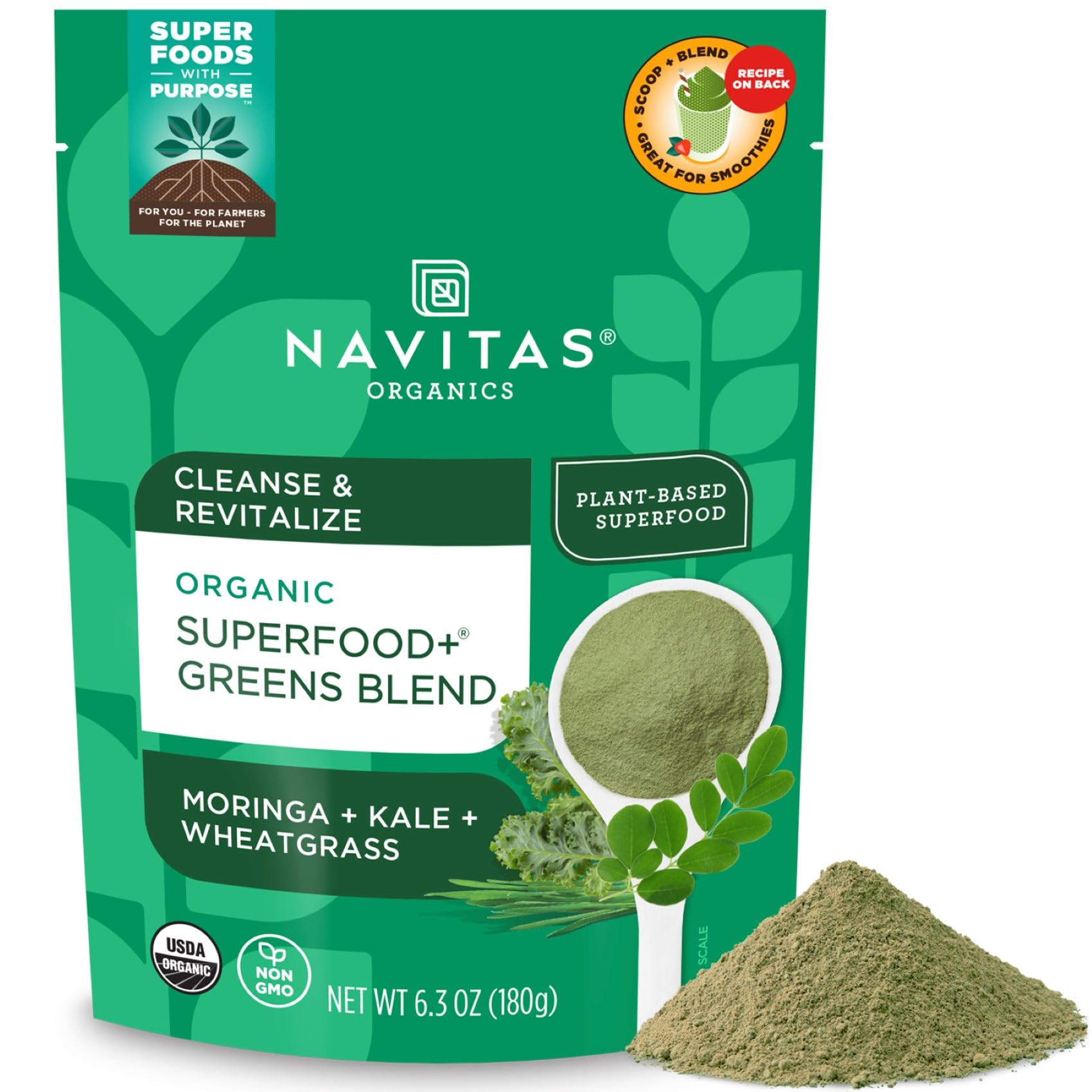 Navitas Organics Super Food + Greens Blend 6.3 oz