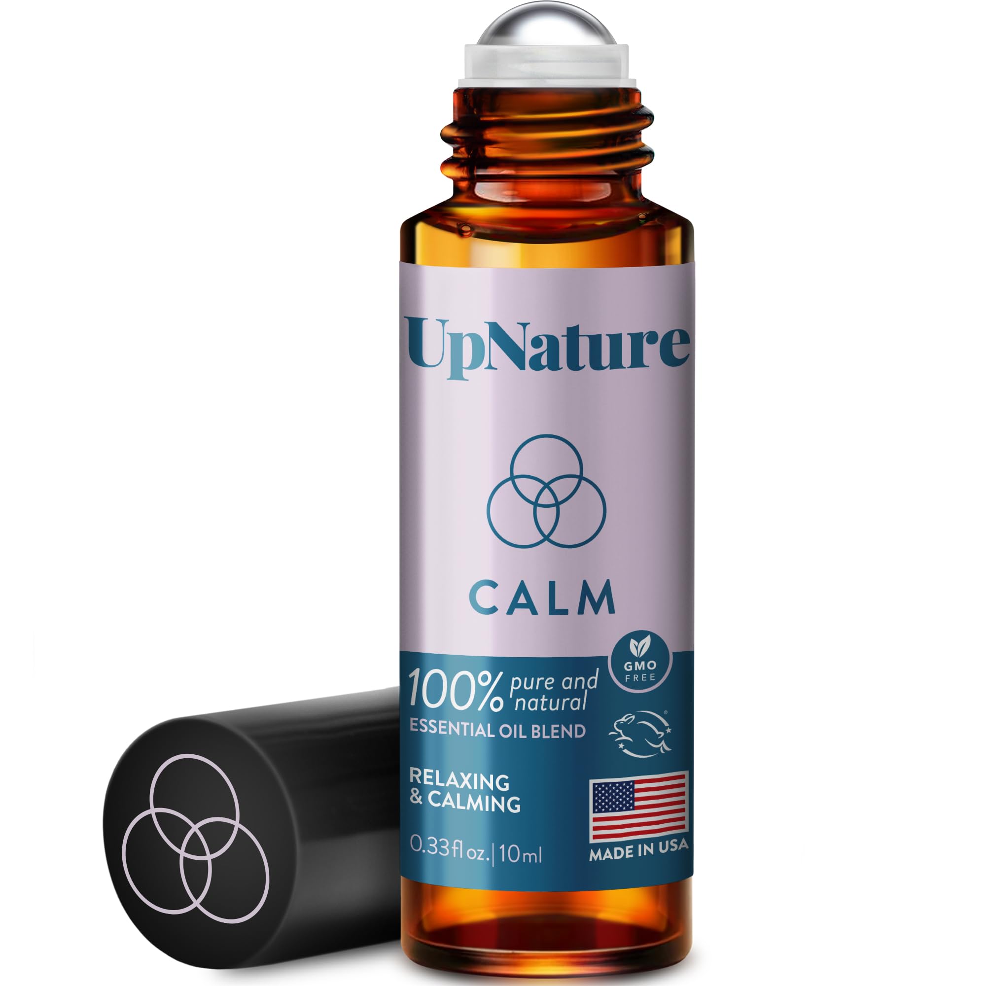 UpNature Calm Essential Oil Roll On - Self Care Gifts for Women - 100% Natural Relaxation Stress Relief Aromatherapy