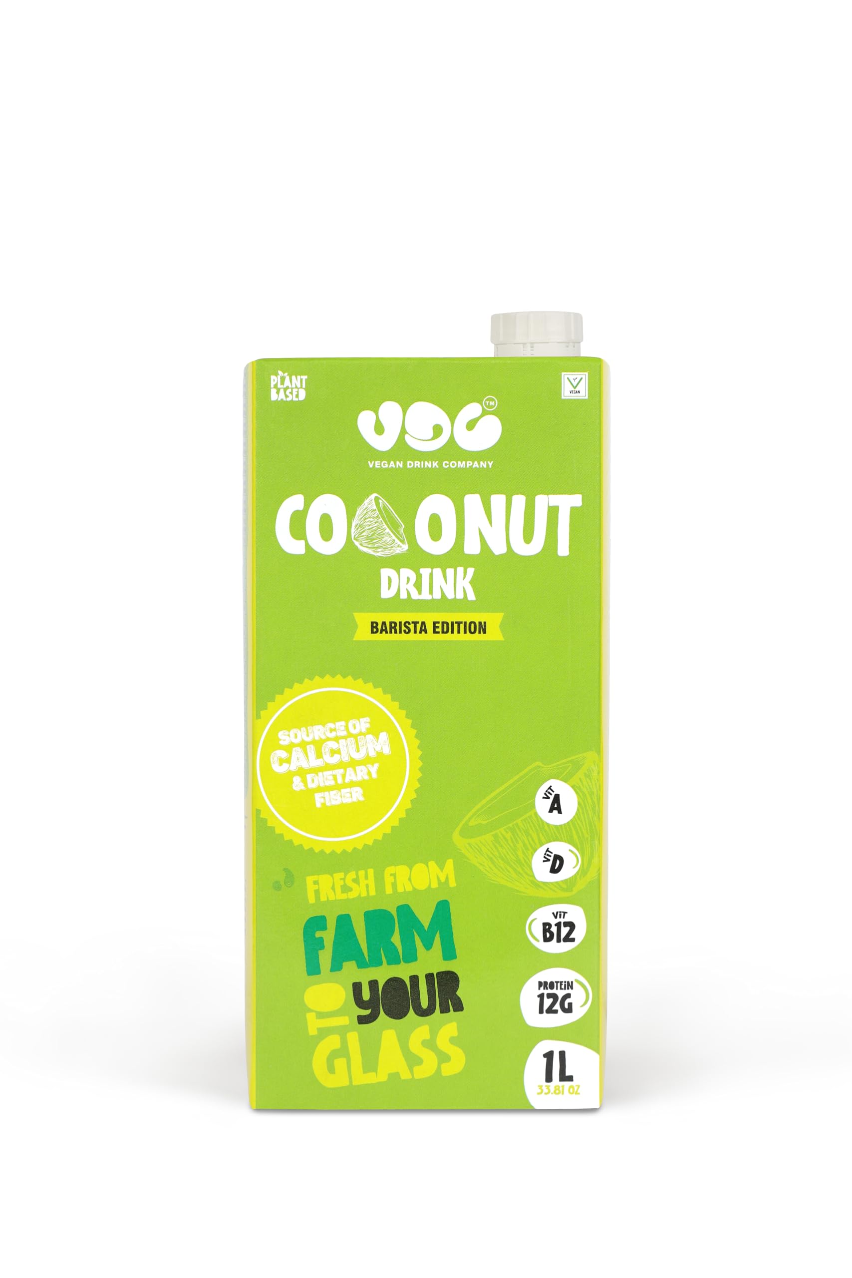 Vegan Drink Company Coconut Vegan Drink Unsweetened Coconut Milk |Rich & Creamy Texture||No Added Artificial Sweeteners|Lactose-Free| Plant Based Drink 1000ml (Pack of 1)