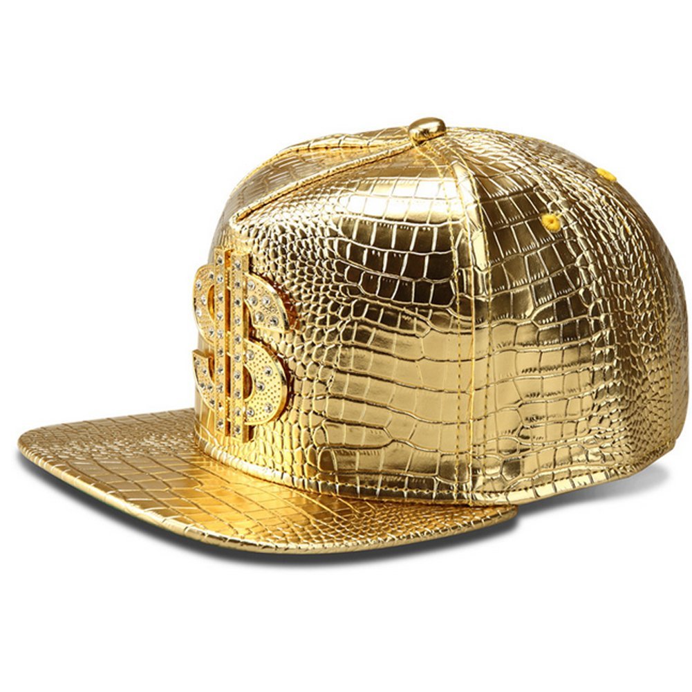 LEEYAFuZhiBang NYU14 The New Crocodile Baseball caps Alloy Dollar Flat-Brimmed hat Hip-hop hat