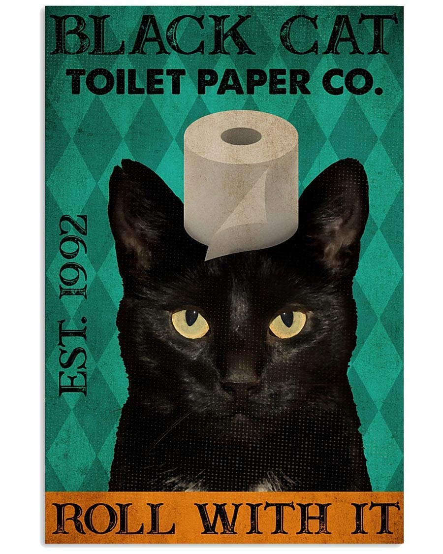 300 Piece Puzzles black Cat Toilet Paper Cocat Jigsaw Puzzles for Adults and Kids Development Toys Games Toys Gift