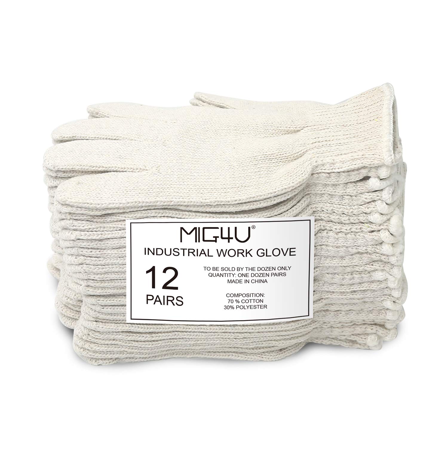 MIG4U String Knit Gloves Safety Work Gloves