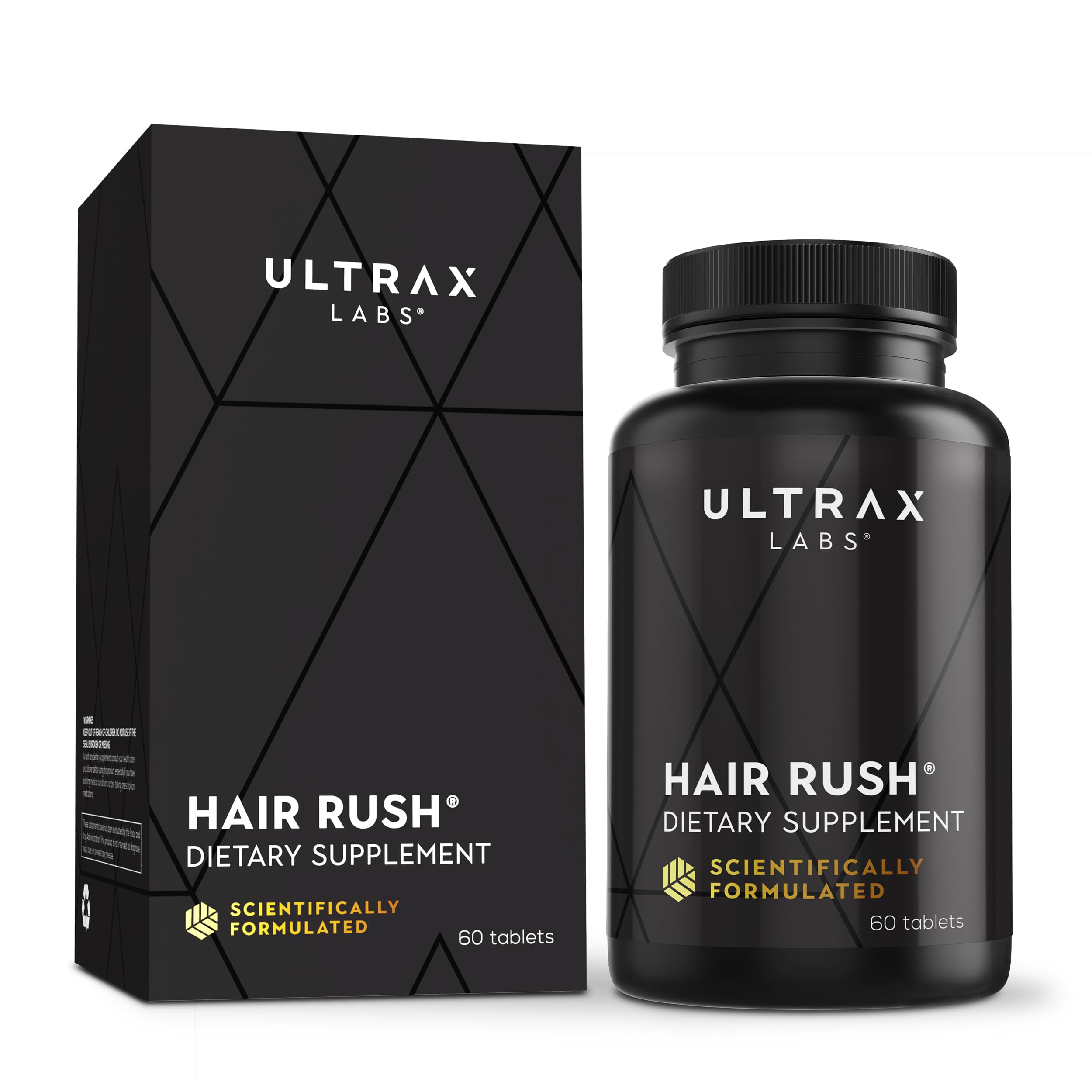 Ultrax Labs Hair Rush DHT Blocking Hair Loss Maxx Hair Growth Nutrient Solubilized Keratin Supplement