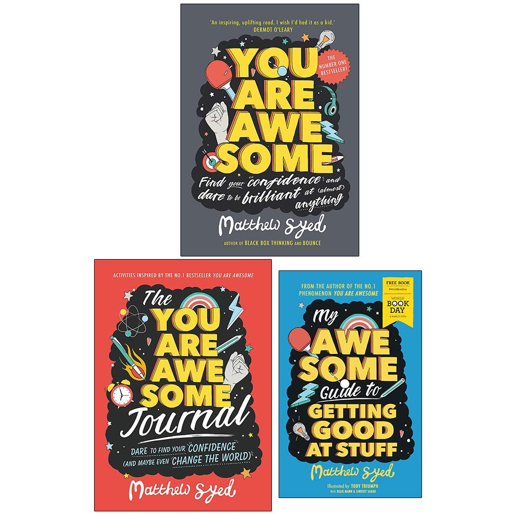 Matthew Syed Collection 2 Books Set With My Awesome Guide to Getting Good at Stuff World Book Day (You Are Awesome Find Your Confidence and Dare to be Brilliant at, The You Are Awesome Journal)