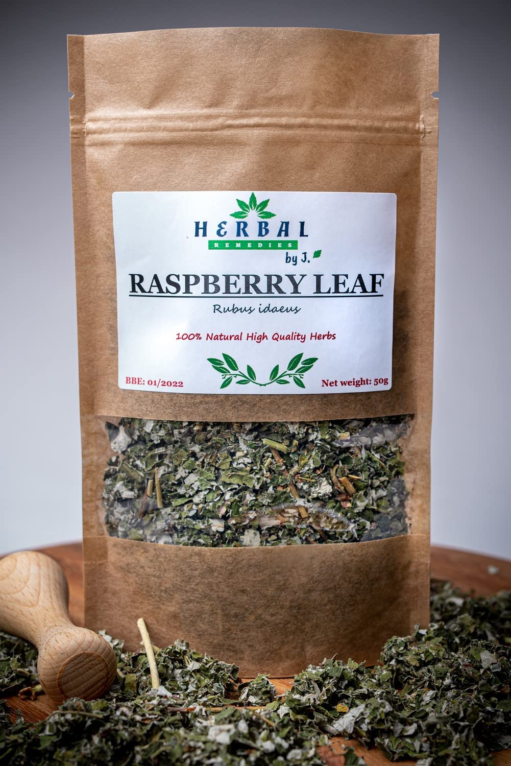 Raspberry Tea Loose Dried Cut Leaves/Rubus idaeus/herbal blend - Herbal Remedies by J. - Malina lisc