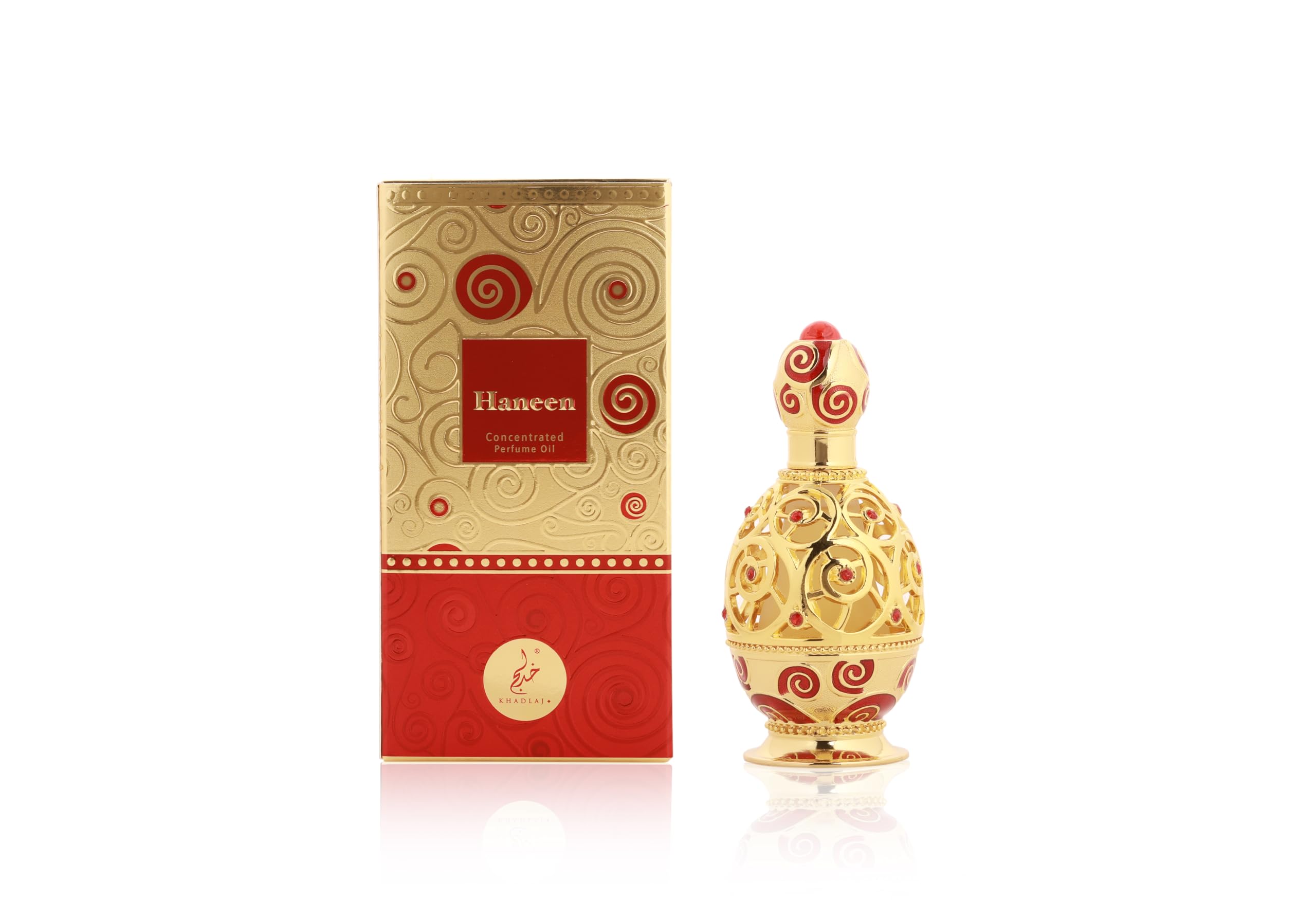 Khadlaj Haneen Gold Concentrated Perfume Oil 0.67 Ounce (Unisex)