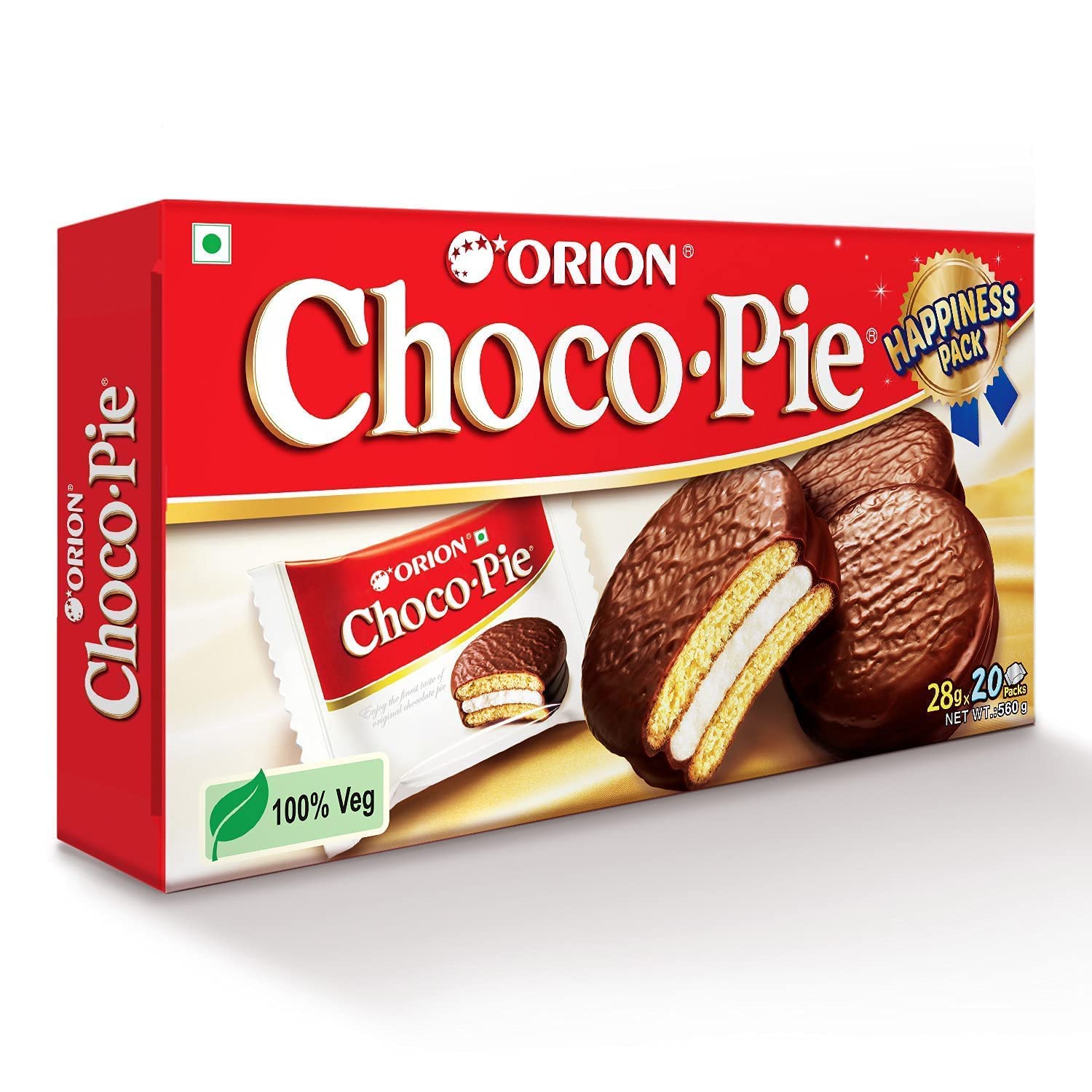 ORION Strawberry Chocopie gift pack, 500g | Strawberry Chocolate Cookies