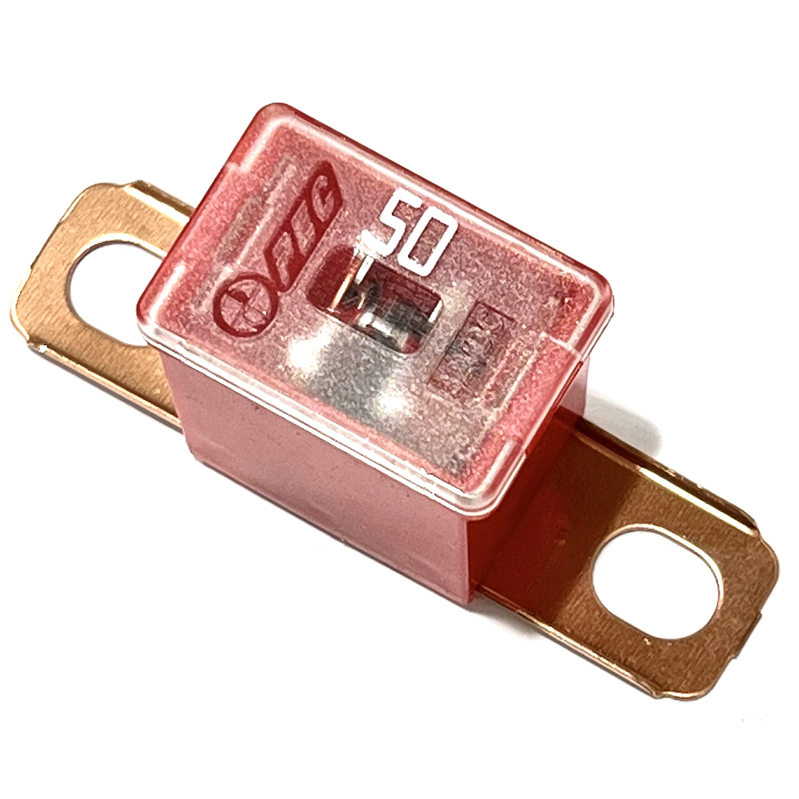 NEW 927-0050 Red 50 AMP Fuse Multi Purpose PAL Series 1 32V 13/16 Bent - Replacement for FLD-50 PAL450BP Bolt on Cartridge etc. (50Amp)