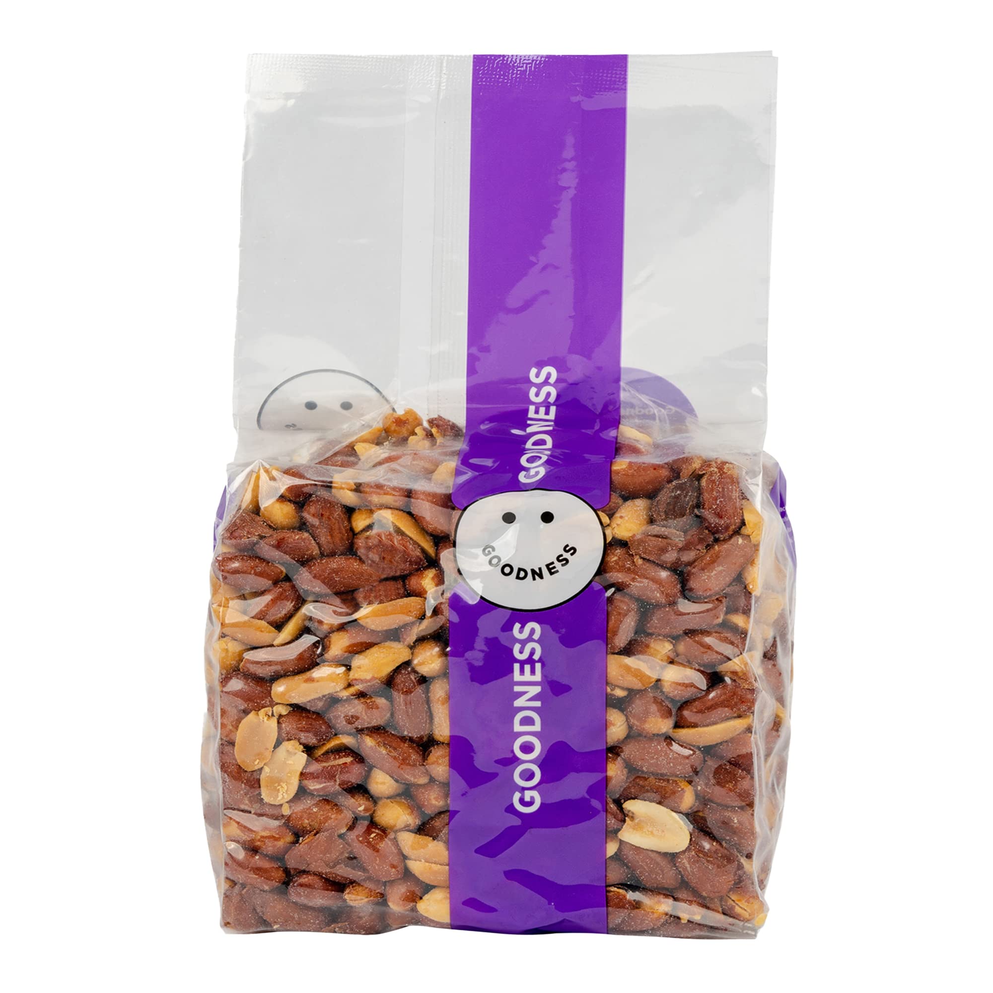 Goodness Peanut with Skin Roasted , Salted 1Kg