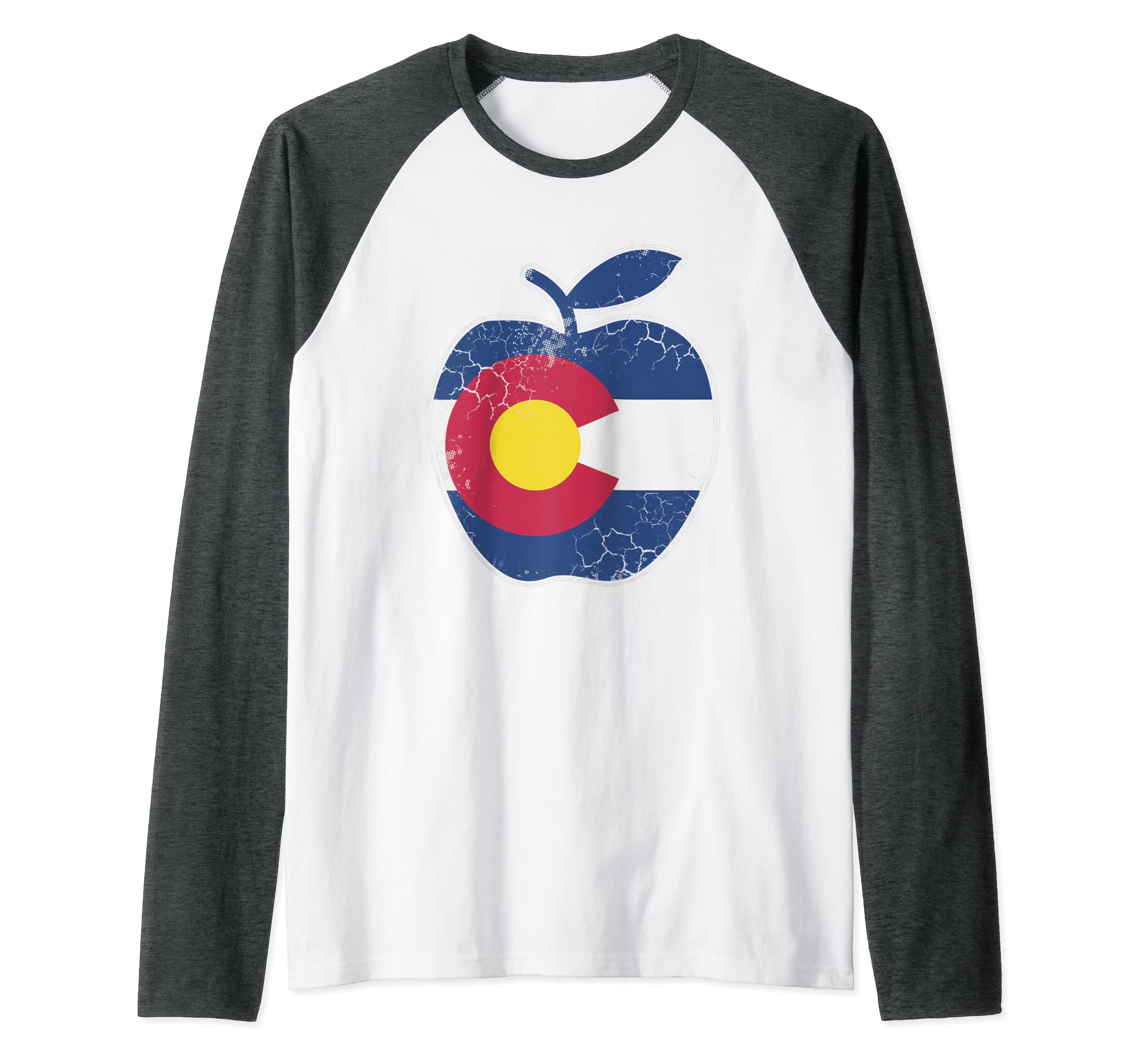 Colorado Flag Teachers Appreciation Educator Day Of Action Raglan Baseball Tee