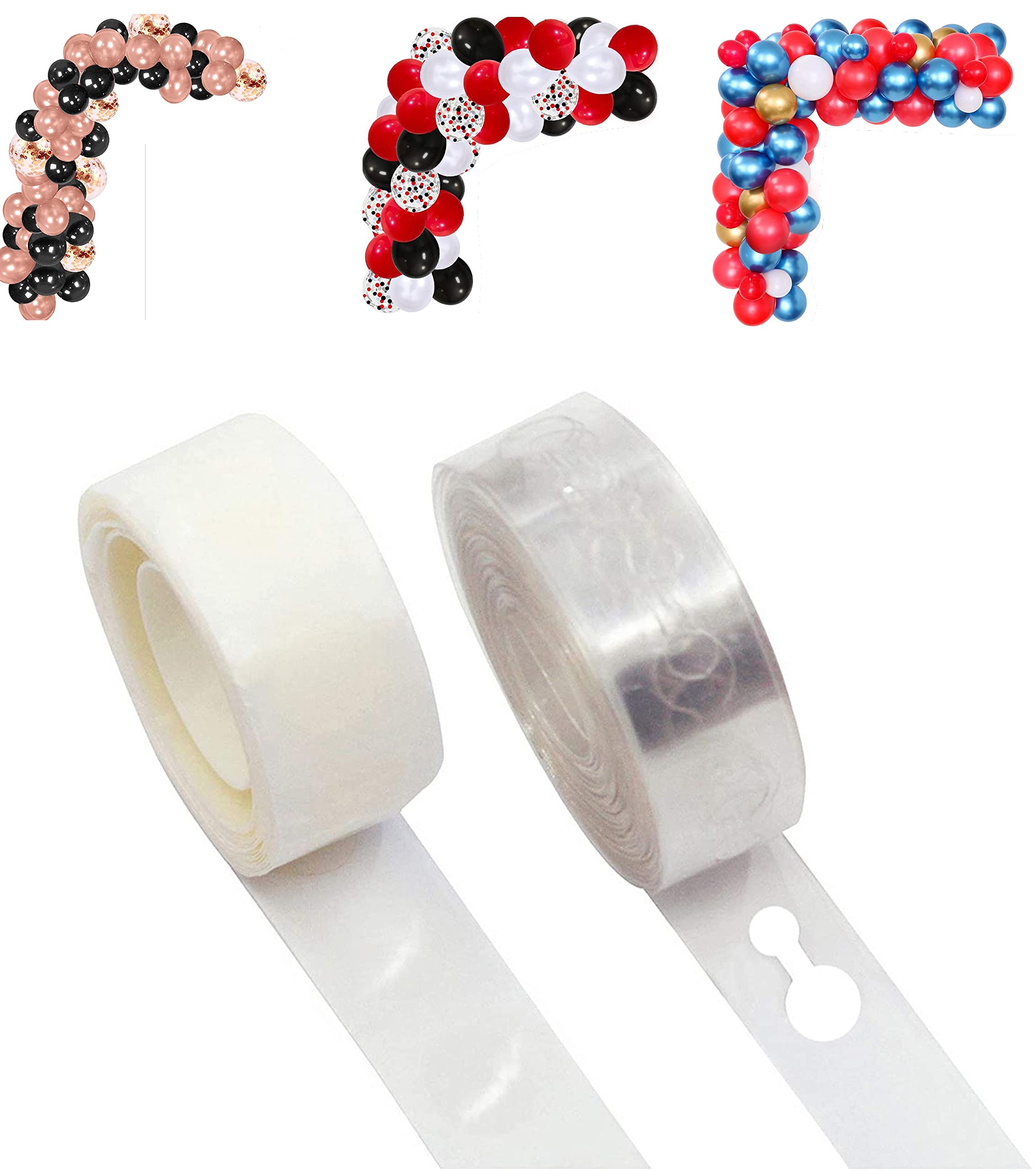 GRAND SHOP Balloon Arch Garland Decorating Reusable Strip Dot Glue Tape (Pack of 2)