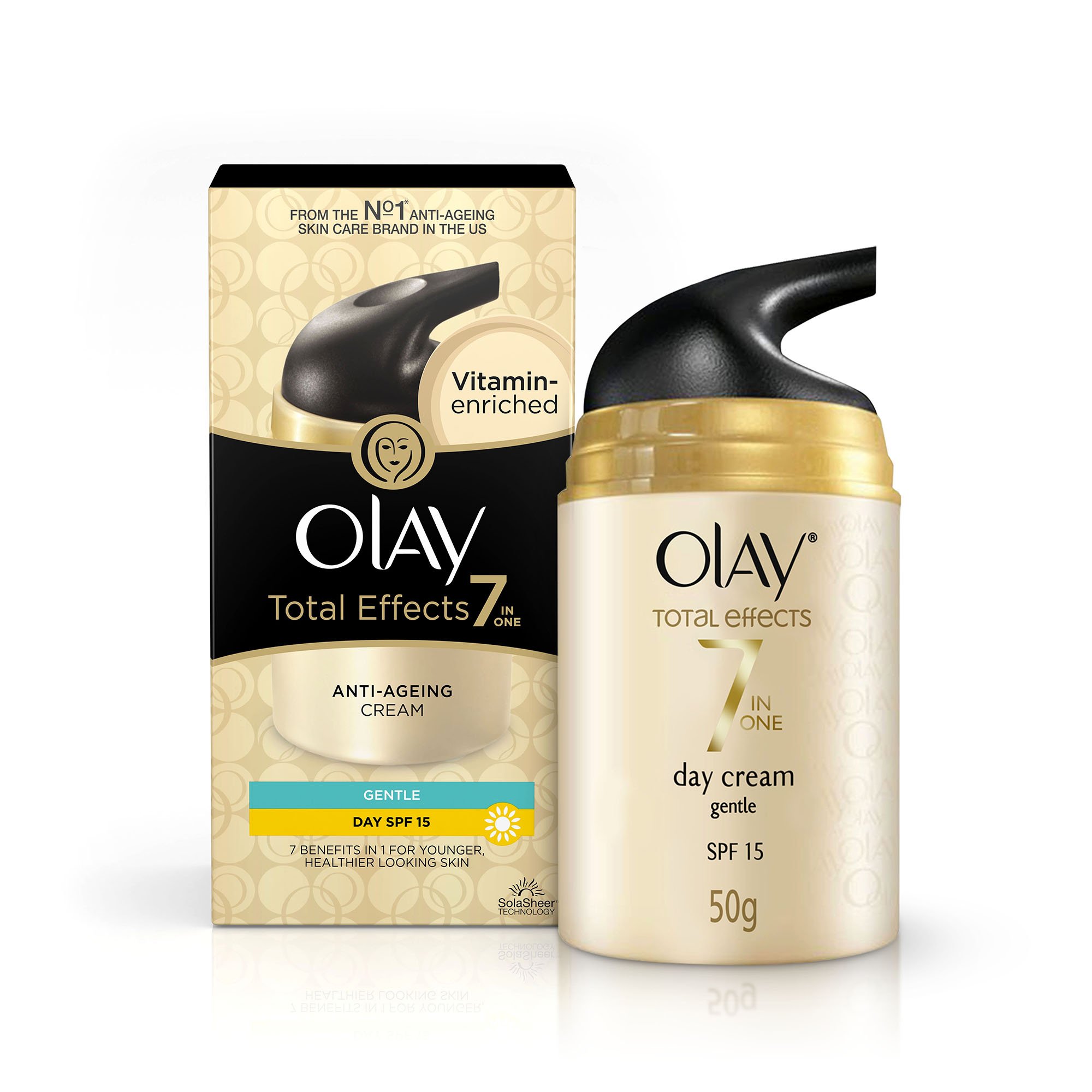 Olay Total Effects 7 in 1 Anti Aging Skin Cream Moisturizer Gentle SPF15 50gm