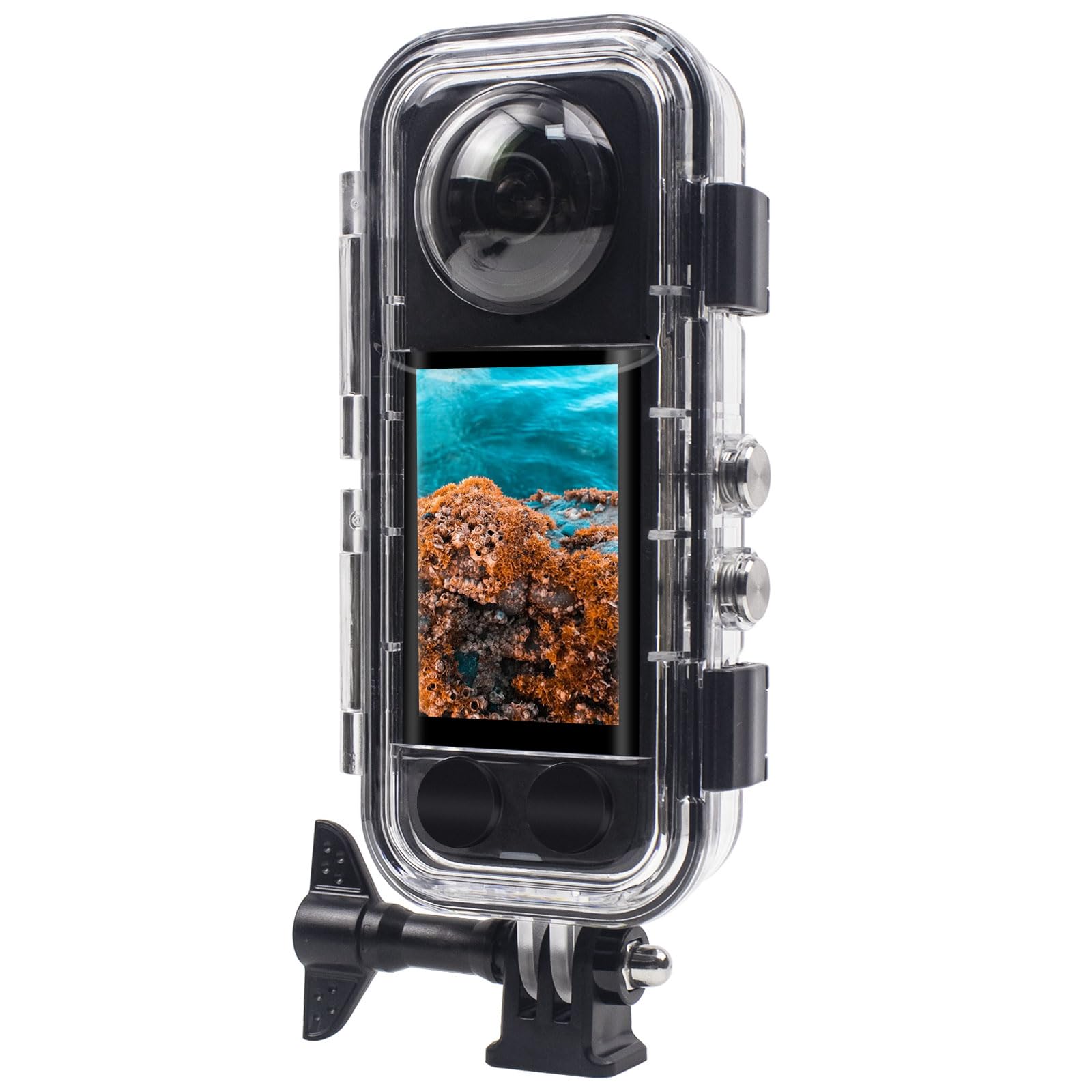 FitStill Waterproof Case for Insta360 x4 Waterproof 40M HD Optical Glass Lens x4 Diving Housing Underwater Photography All-Round Protection Compression, Dust, Drop Resistance, Scratch-Resistant