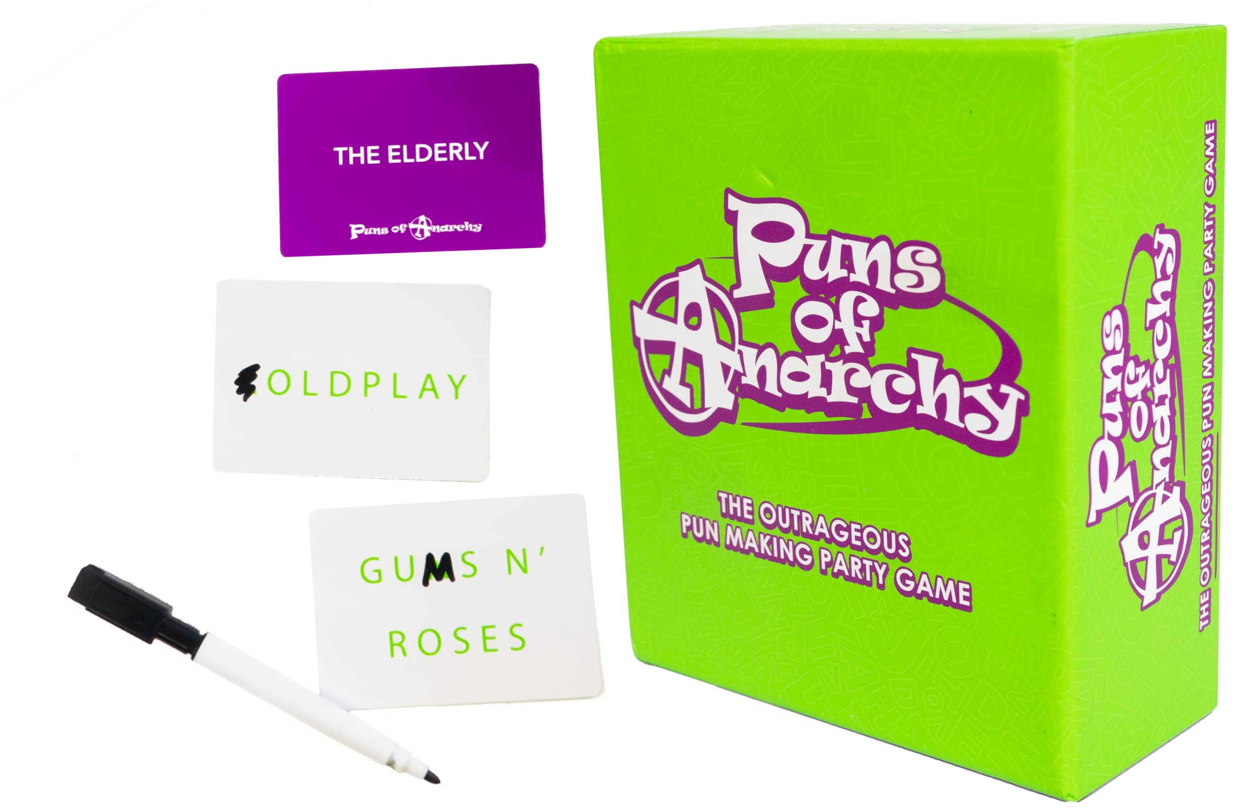 The Outrageous Pun-Making Game - No Bands, Movies, or Famous Things are Safe from Becoming Hilarious Wordplay Game for Creative People