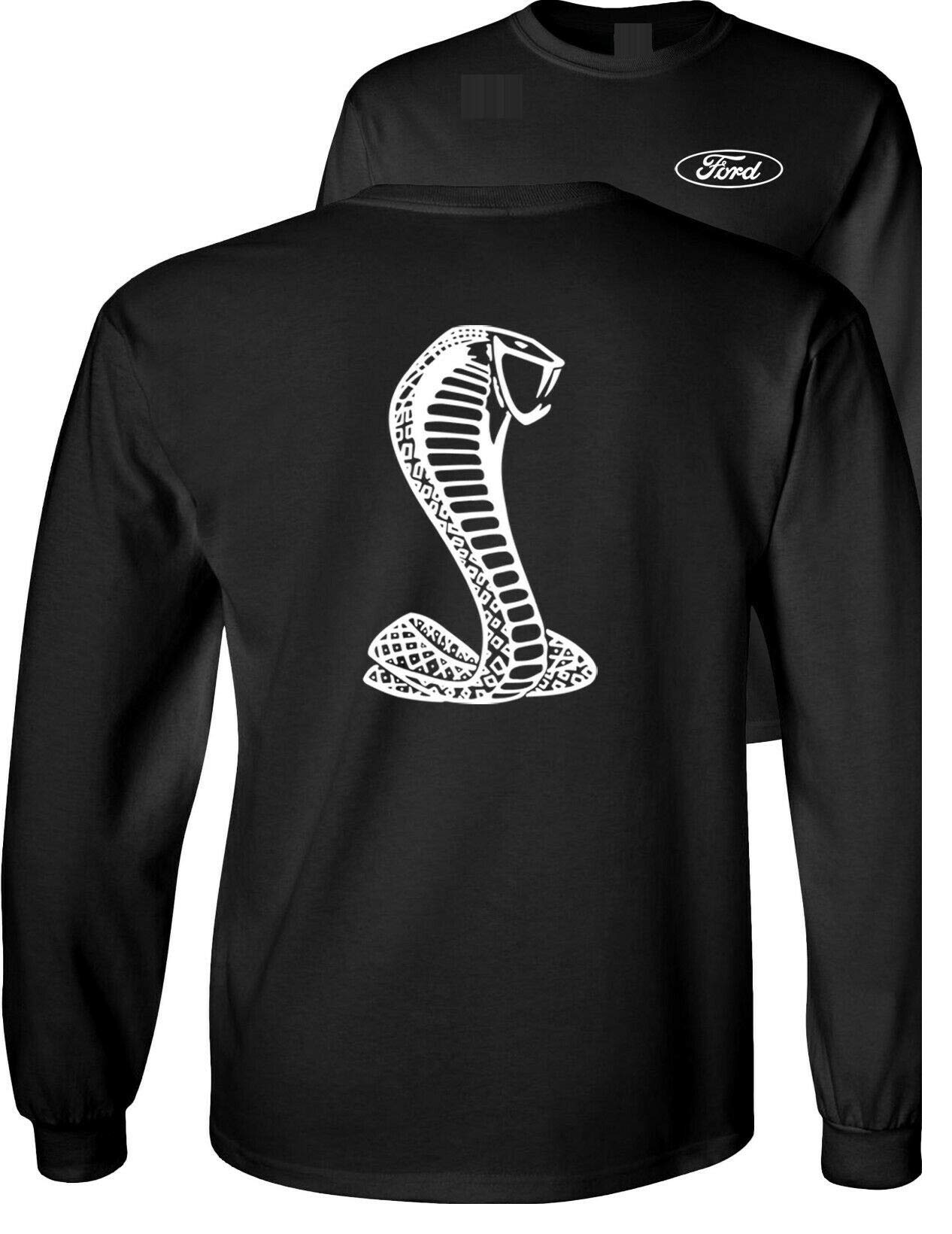 Ford Mustang American Shelby White Snake Long Sleeve T-Shirt F&B