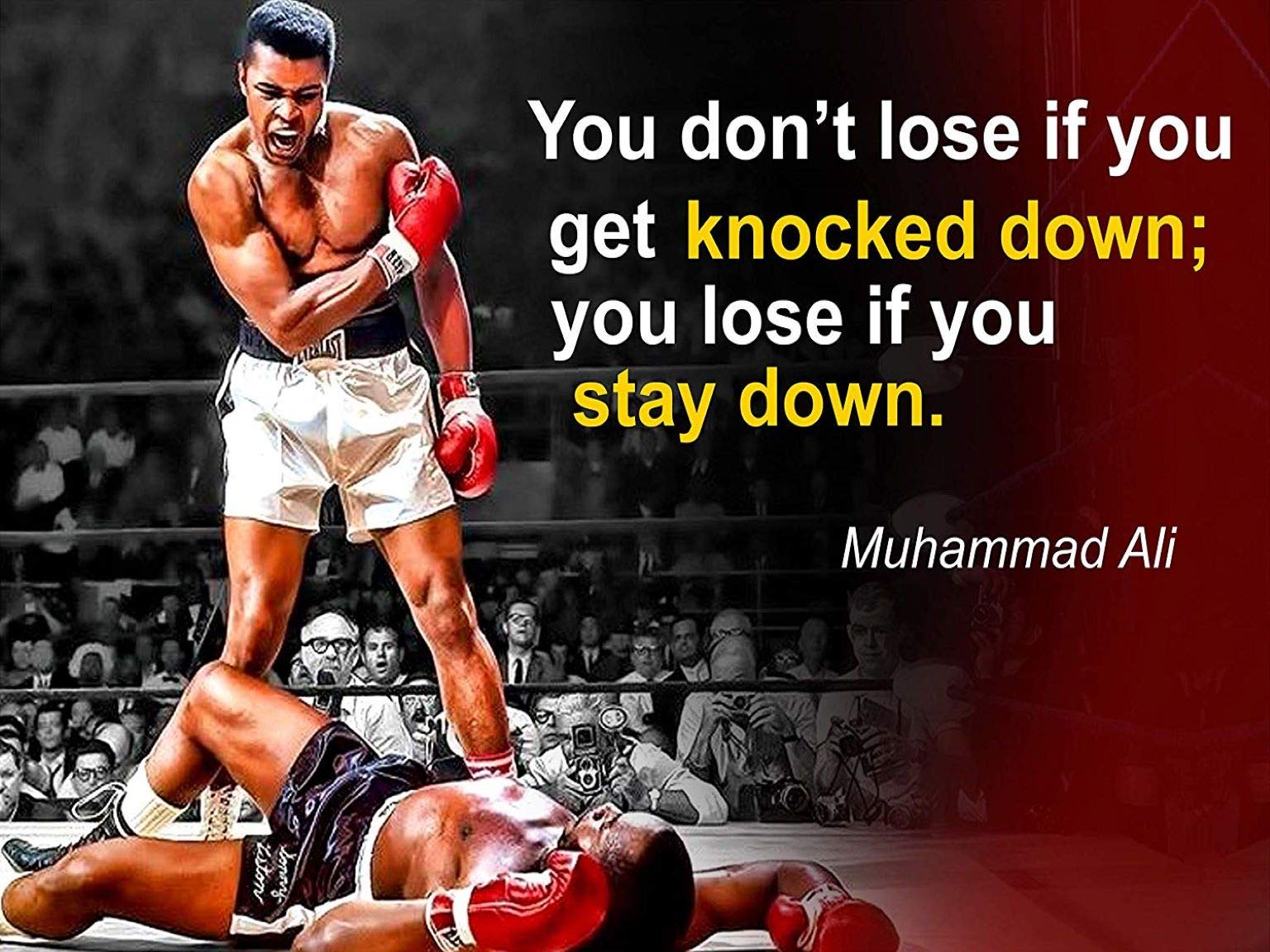 Credence Collections Muhammad Ali Motivational Quotes HD Poster 12 x 16