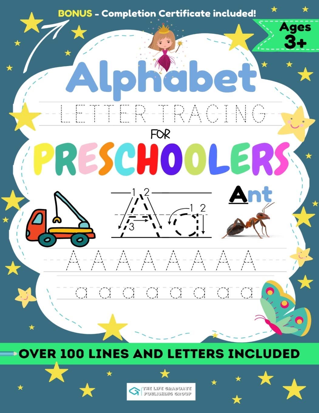 Alphabet Letter Tracing for Preschoolers: A Workbook For Boys to Practice Pen Control, Line Tracing, Shapes the Alphabet and More! (ABC Activity Book) 8.5 x 11 inch