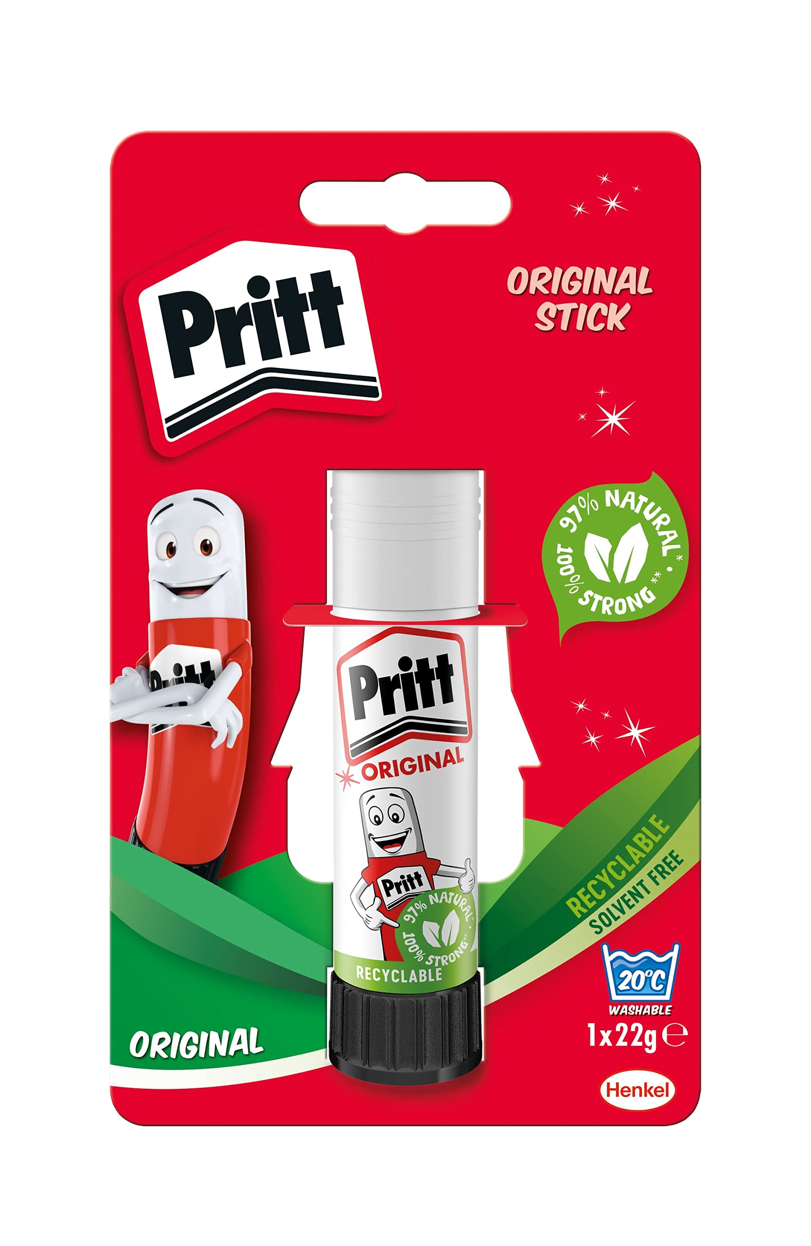 Pritt1567520 Glue Stick - Medium, White