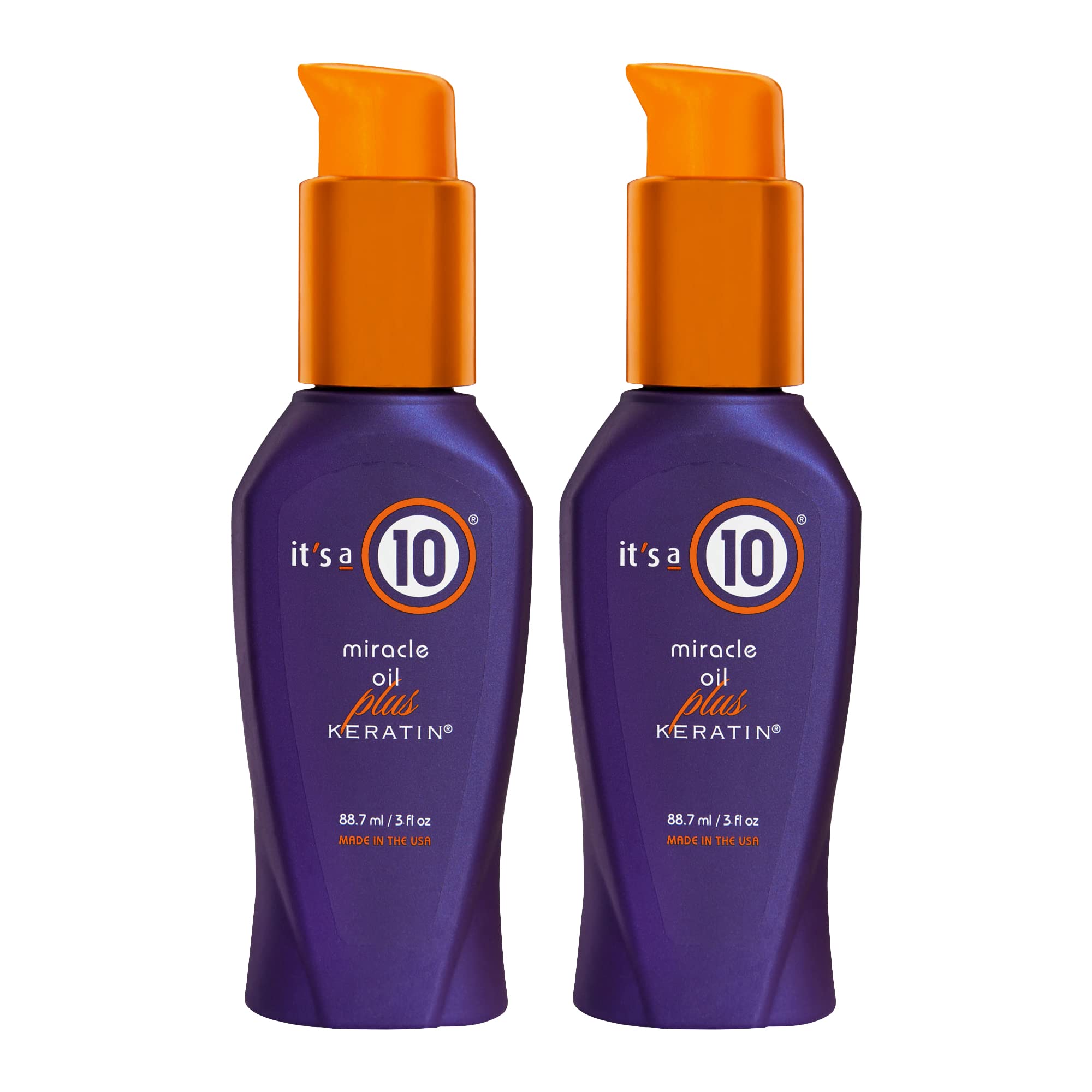 It's a 10 Haircare Miracle Oil Plus Keratin, 3 fl. oz. (Pack of 2)