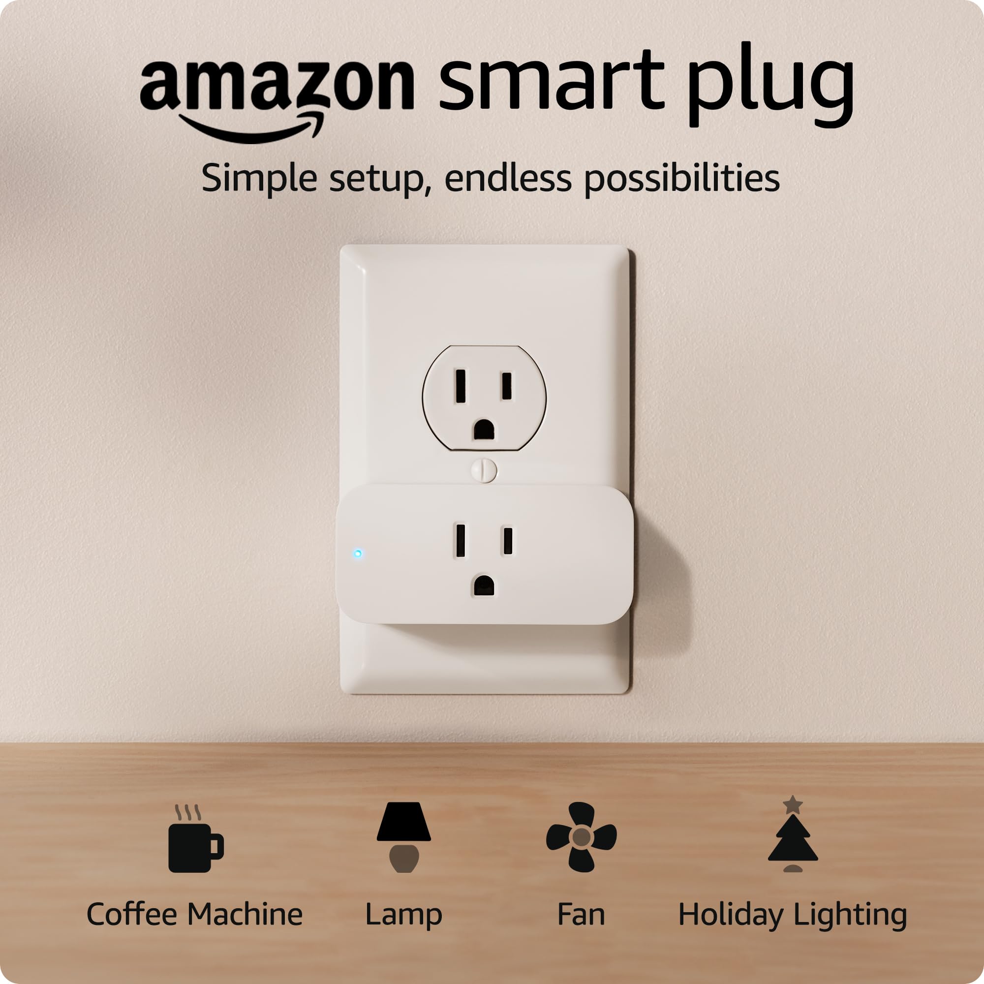 Amazon Smart Plug | Works with Alexa | Simple setup, endless possibilities