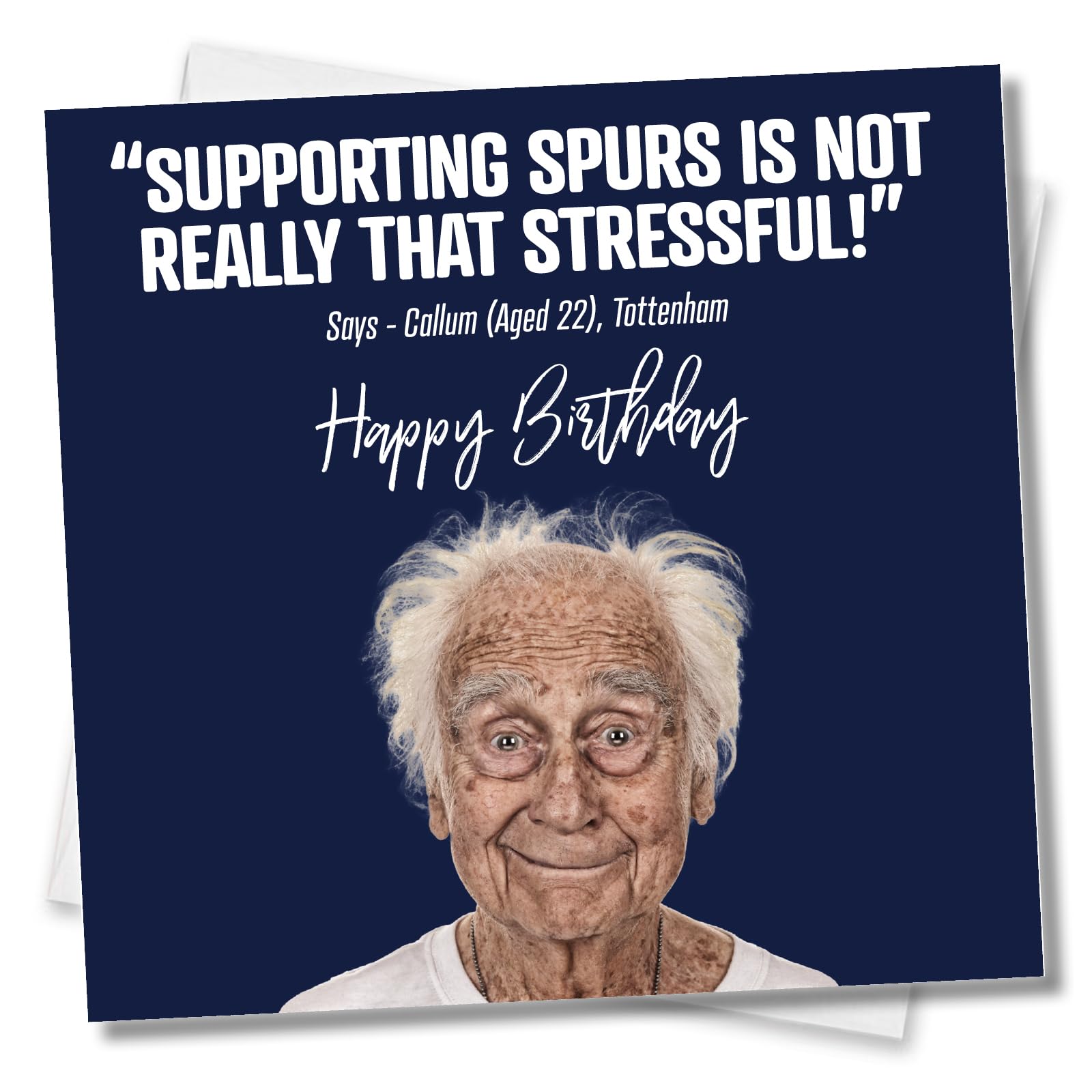 Punkcards - Tottenham Birthday Card, Tottenham Hotspur Birthday card, Spurs Birthday Card, Spurs, Made in UK