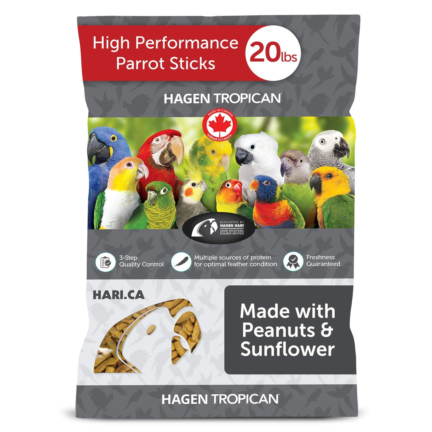 Hari Tropican Parrot High Performance Sticks, 9.07 kg