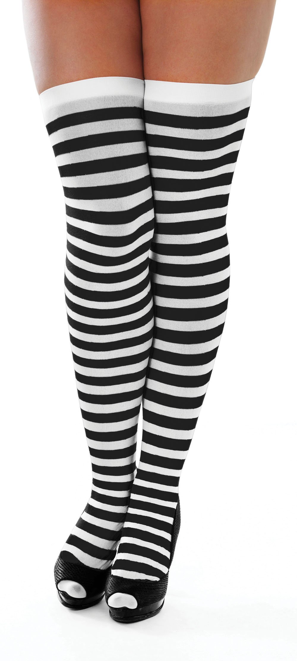 Bristol Novelty Striped Stockings, One Size