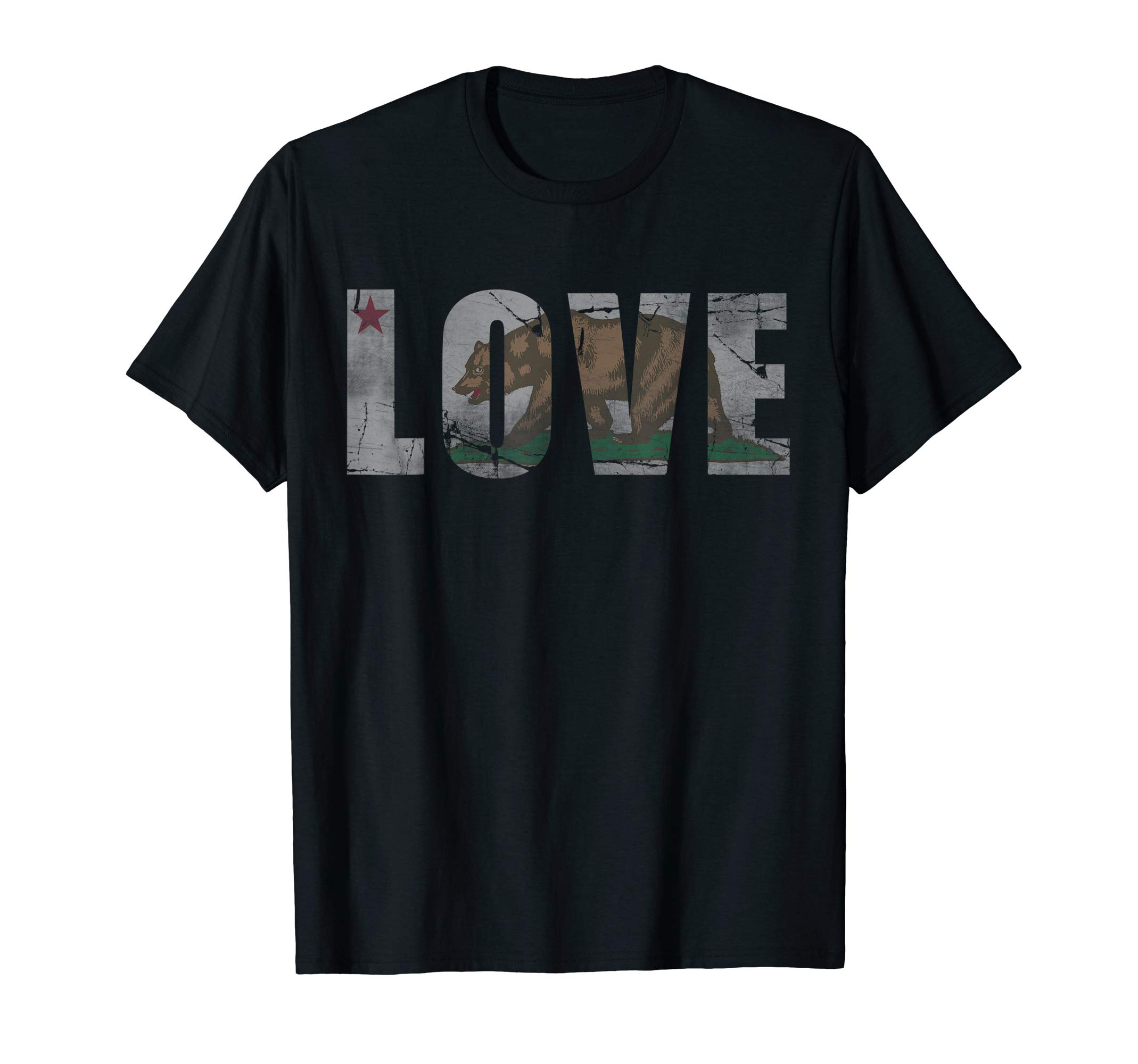 California Republic Flag Love T-Shirt