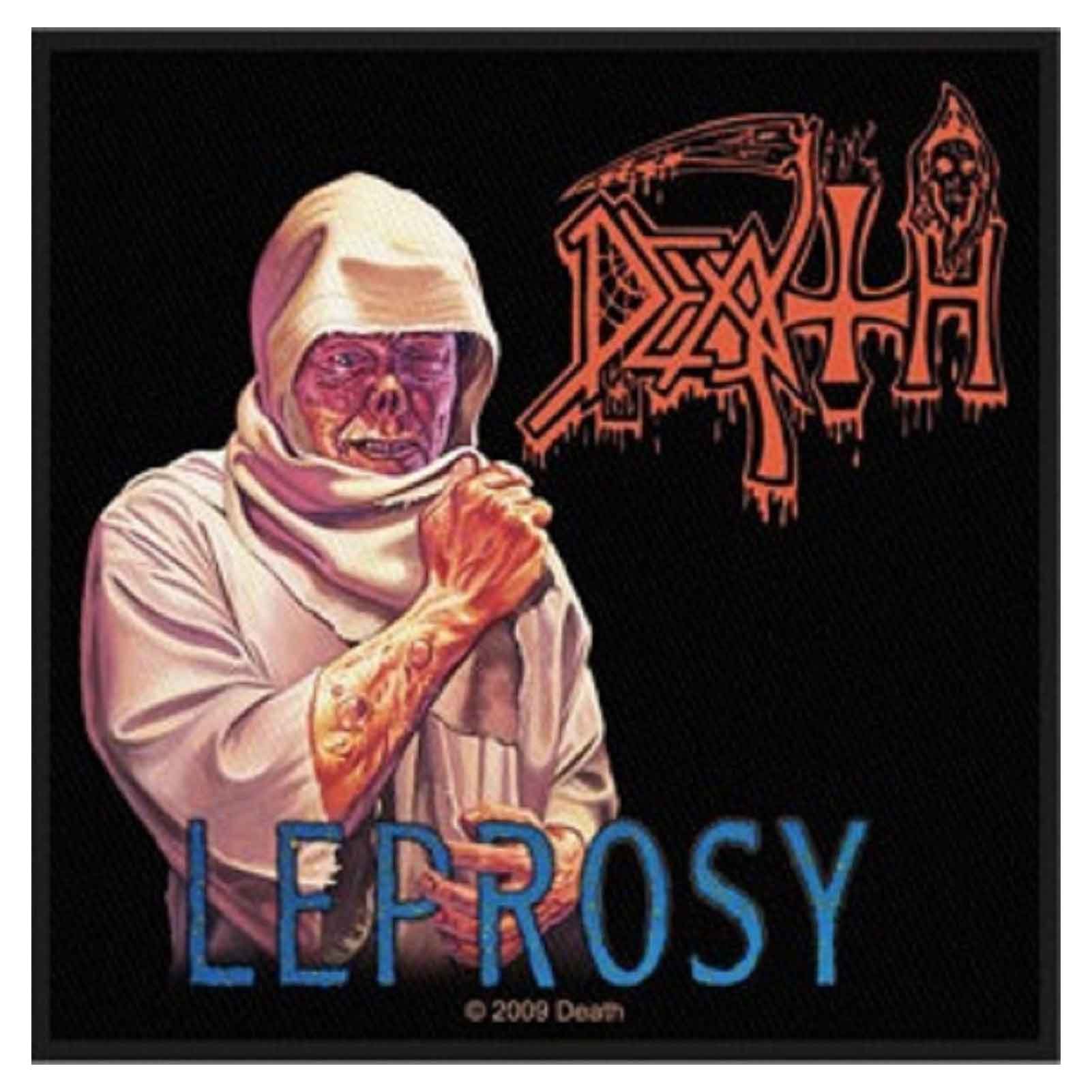 "Death Leprosy" Album Art Heavy Metal Band Music Woven Sew On Applique Patch