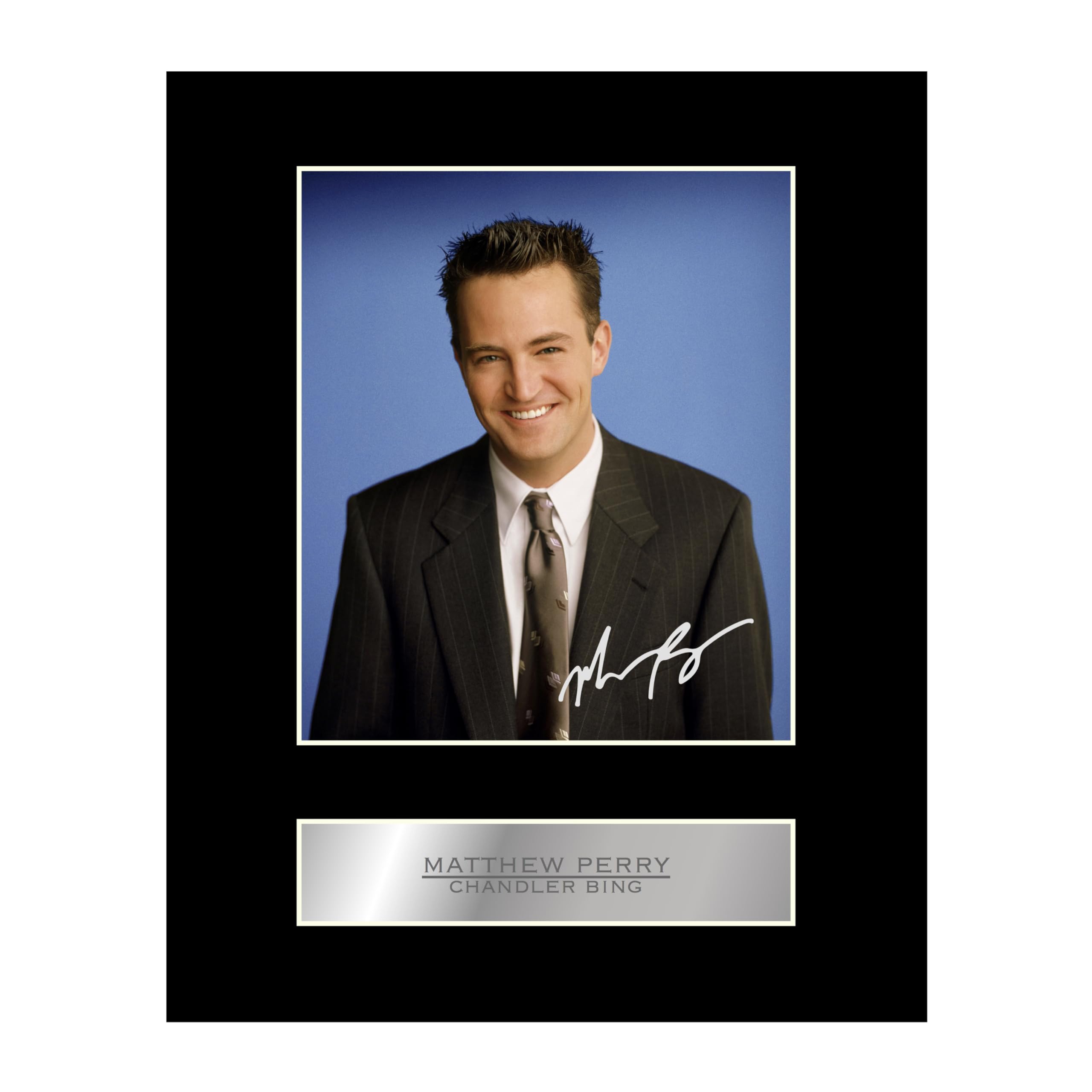 Matthew Perry Pre Printed Signature Signed Mounted Photo Display #11 Printed Autograph Picture 10x8 Inch Mount