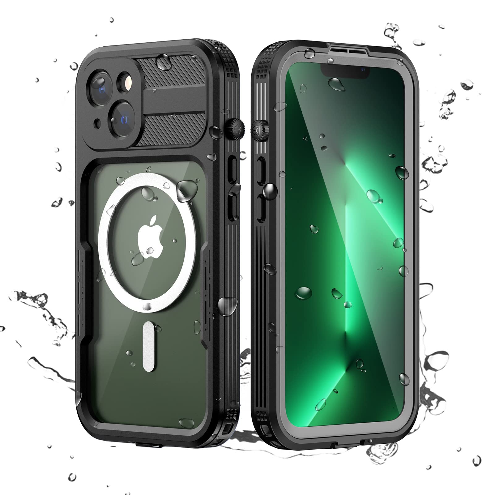 MOTIMiPhone 14 Pro Max Waterproof Phone Case, with Built-in Screen Protector and Camera Protector, Heavy Duty Protective Shockproof Cover