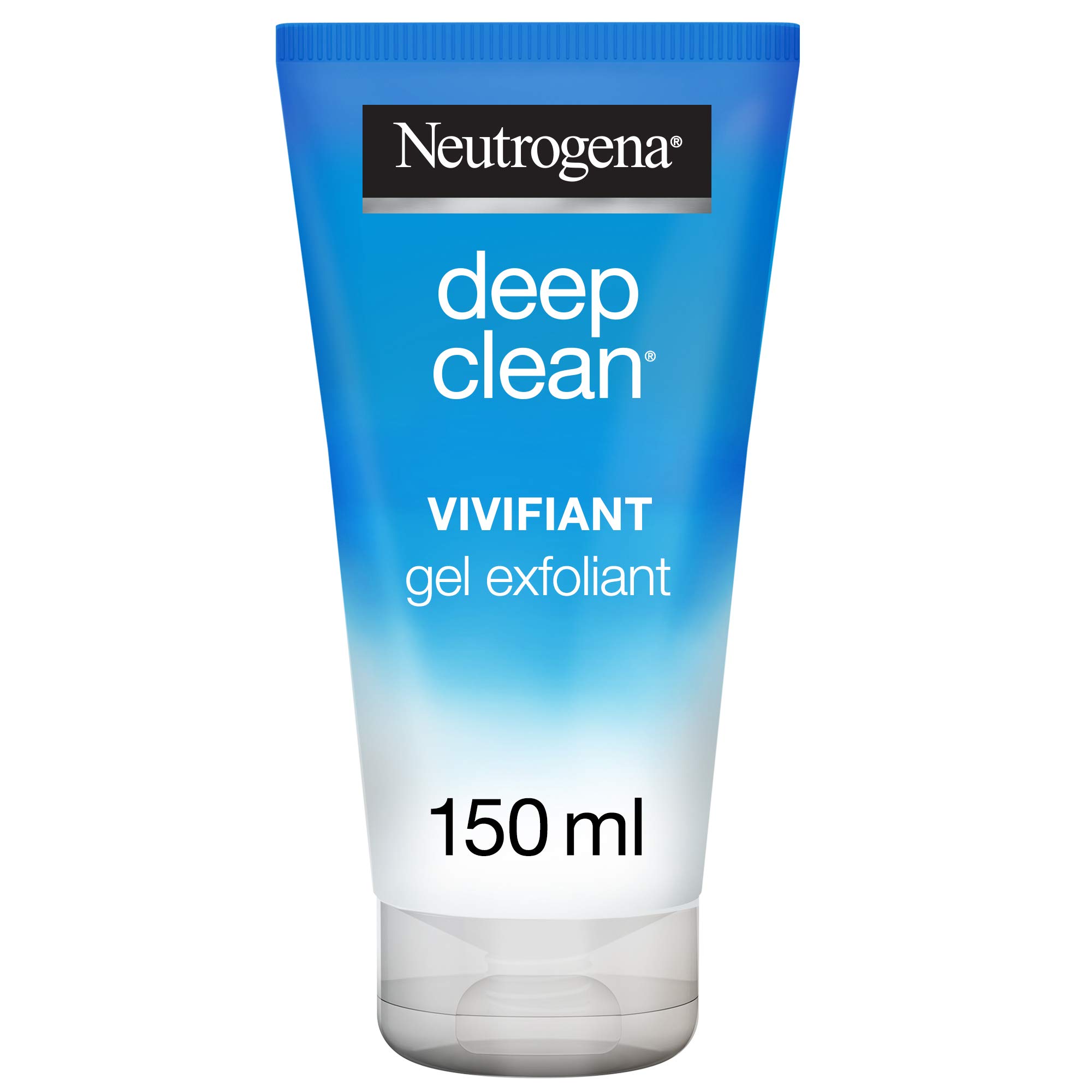 Neutrogena Invigorating Exfoliating Gel Deep Clean (150 ml Tube) - Face Gel for Pore-Deep Cleansing - Cleansing Gel with Exfoliating Microbeads for Fresh, Revitalized Skin