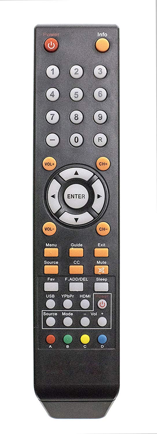 New 8142026670003C Remote Control Compatible for Sceptre TV E165BV(WV)-SS, E168BV(WV)-SS, E205BV-SMQCC, E325BV-SR, X325BV-FSR, X405BV-FSR, X505BV-FSR, U505CV-UMR, U508CV-UMKR, U550CV-UM08R