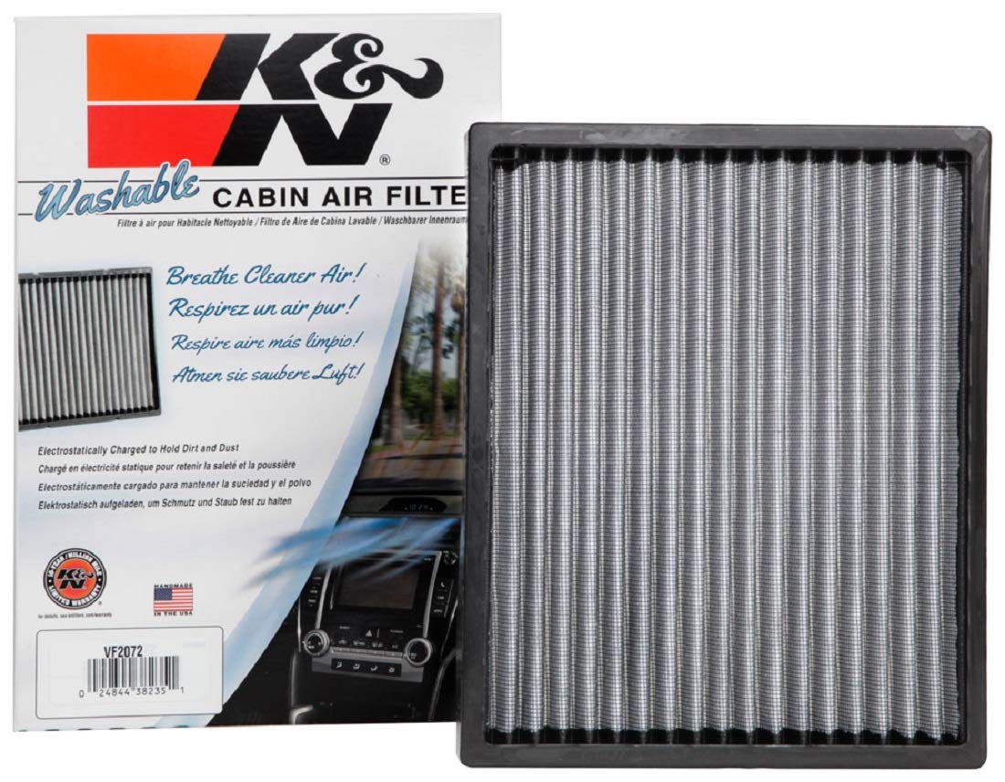 K&N Premium Cabin Air Filter: High Performance, Washable, Clean Airflow to your Cabin: Fits 2012-2020 HYUNDAI/KIA (Tucson, Sportage, Ioniq, Niro, Niro EV) VF2072