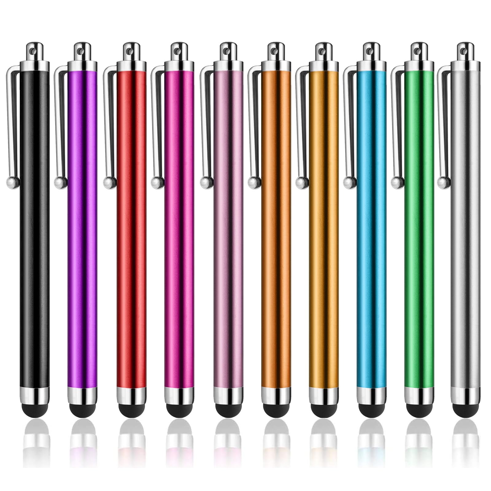 Stylus Pens for Touch Screens, AGREJO High Precision Universal Stylus for iPad iPhone Tablets Samsung Galaxy All Capacitive Touch Screens (10-Pack)