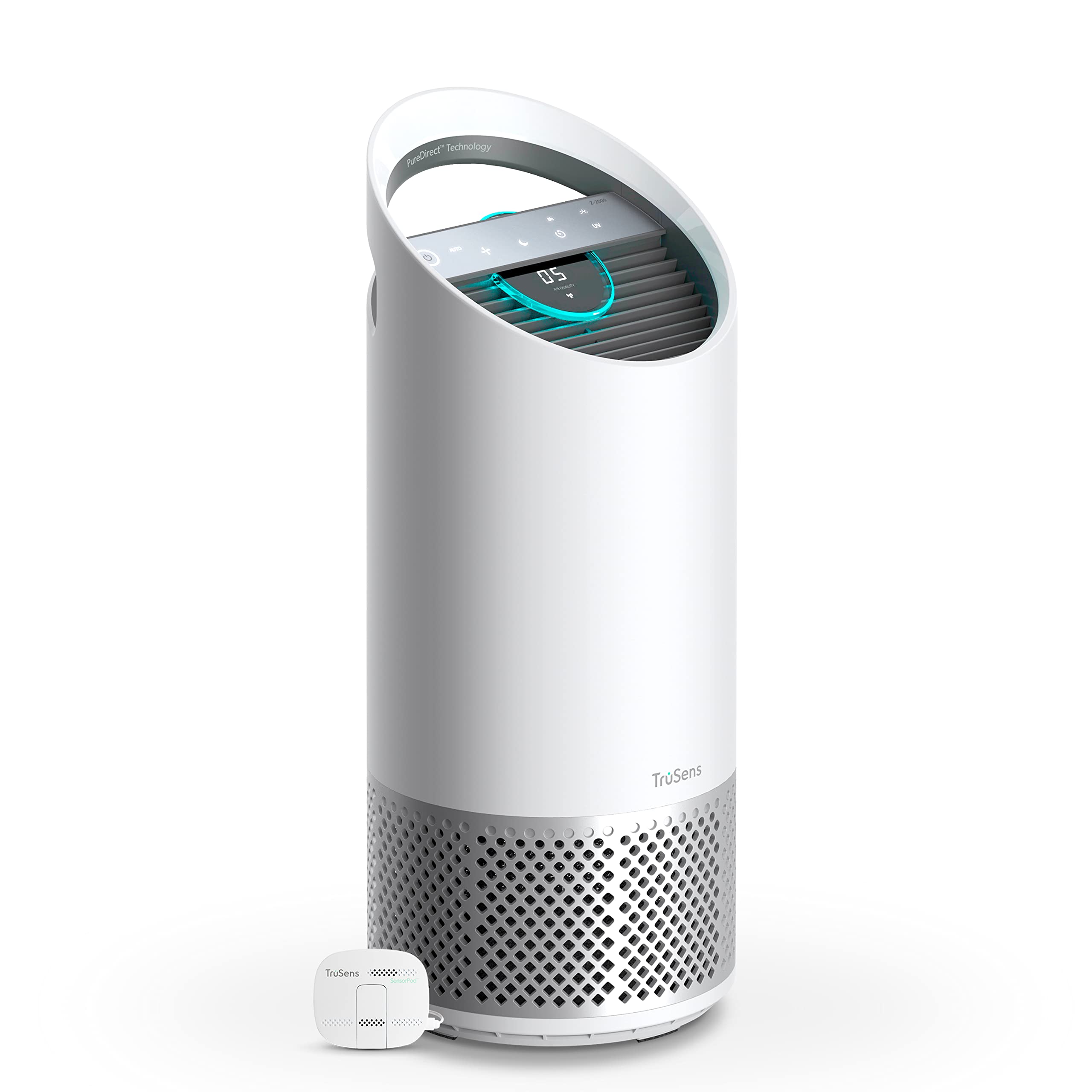 TruSensAir Purifier with UV-C Light + HEPA Filtration | Medium | SensorPod™ Air Quality Monitor | Auto, Sleep, & Turbo Mode | Touch Control | Portable Handle