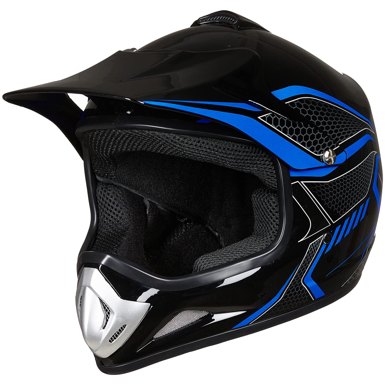 ILM Youth & Kids Dirt Bike Helmet ATV Motocross DOT Approved Off-Road Street Helmet Unisex-Child Full Face Protective Helmet for Motorcycle Model BLD-818