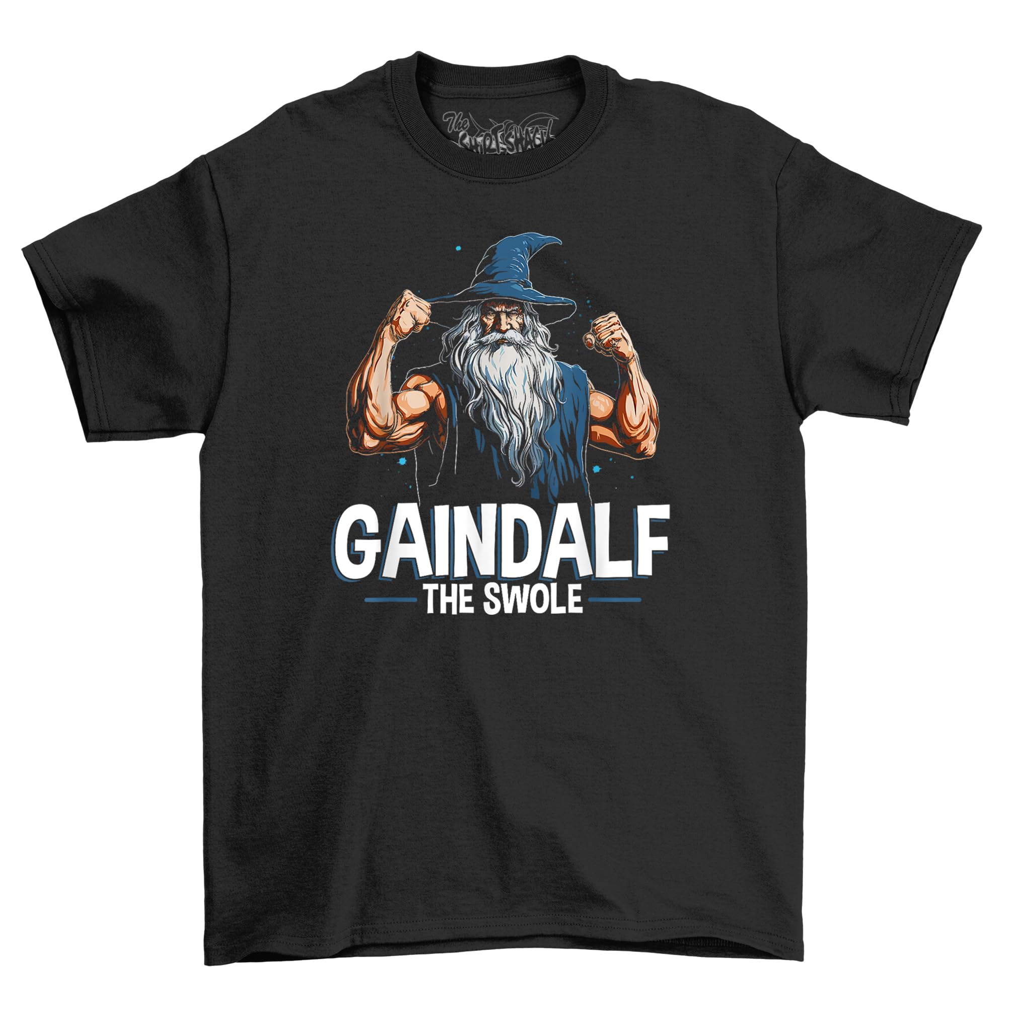 The Shirt ShackGaindalf The Swole - You Shall Not Fast! Funny Gym Fitness T-shirt with Gandalf The Stooge. Level up your gains and crush your workouts in style!